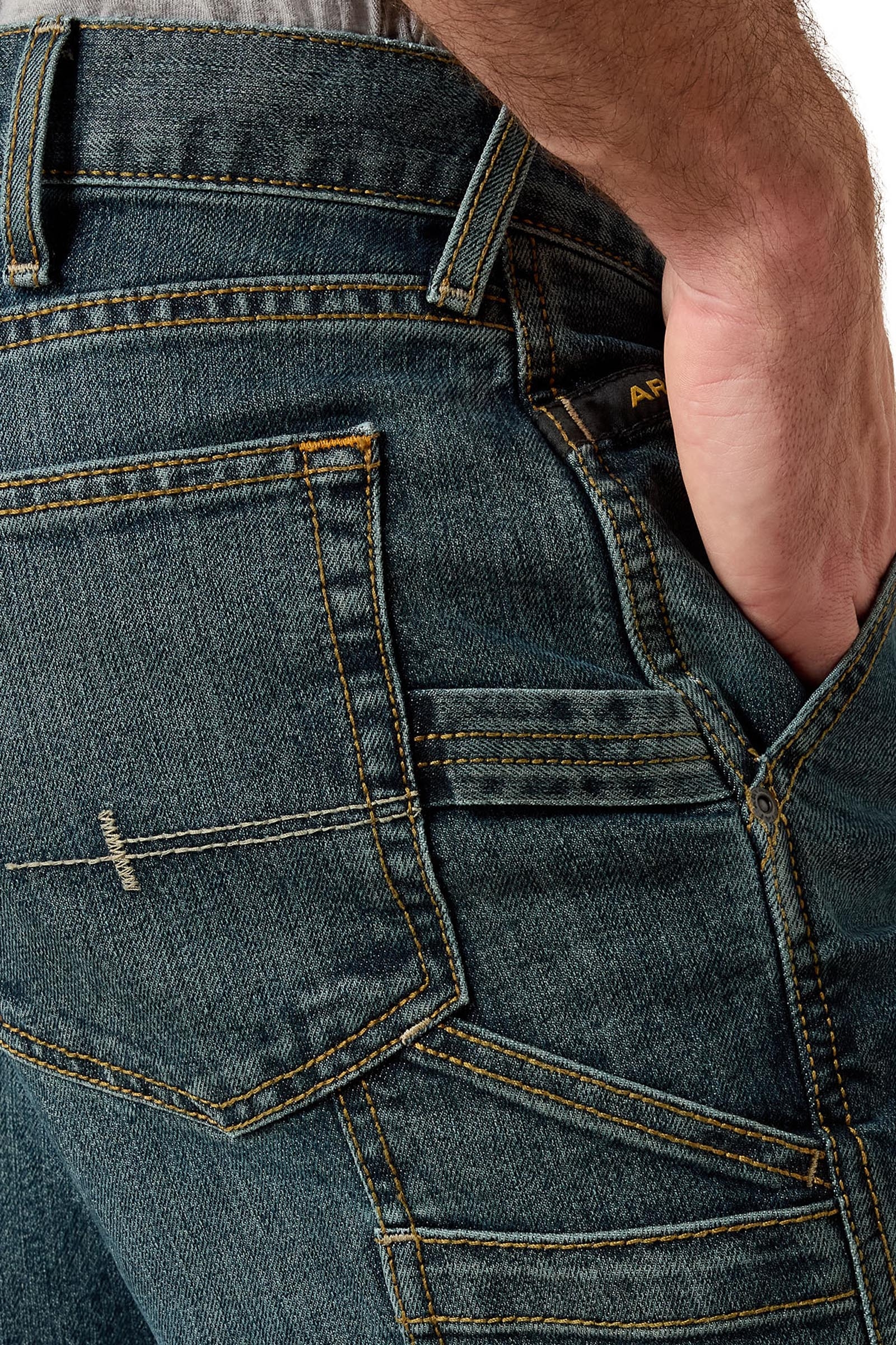 Ariat Rebar M7 Slim DuraStretch Workhorse Miesten ty&ouml;farkut suoralla lahkeella