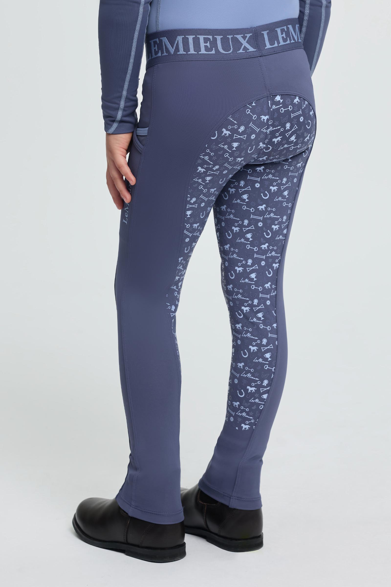 Shadow LeMieux mini lasten vedett&auml;v&auml;t ratsastushousut