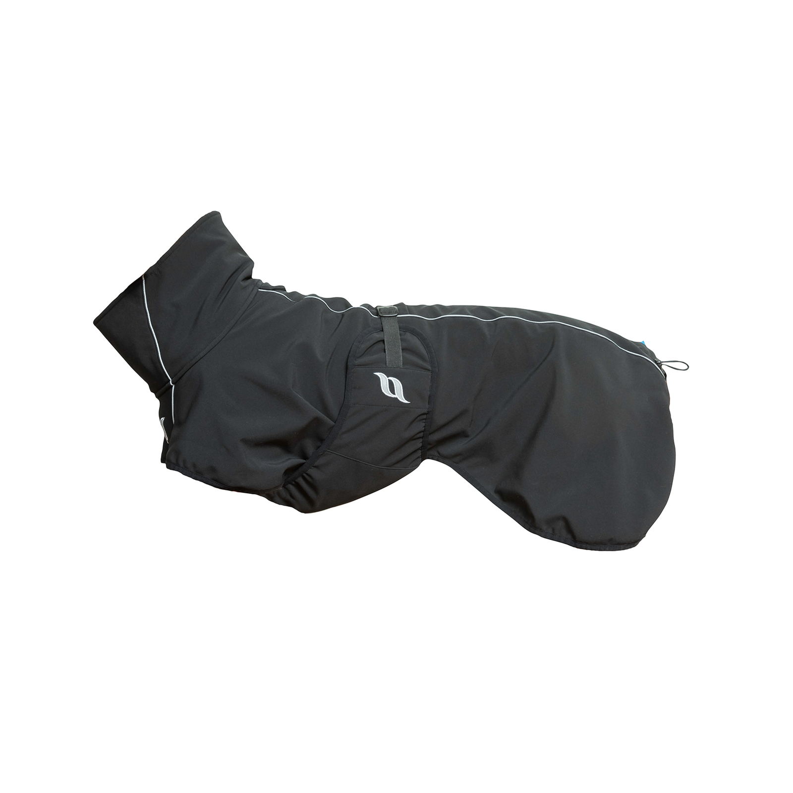 Black Back on Track Bark All-Round Dog Coat, 55-65cm