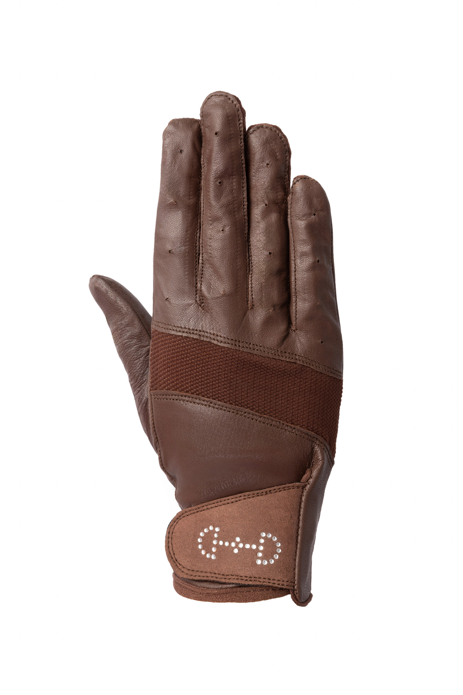 Horze naisten nahkak&auml;sineet verkkomateriaalilla