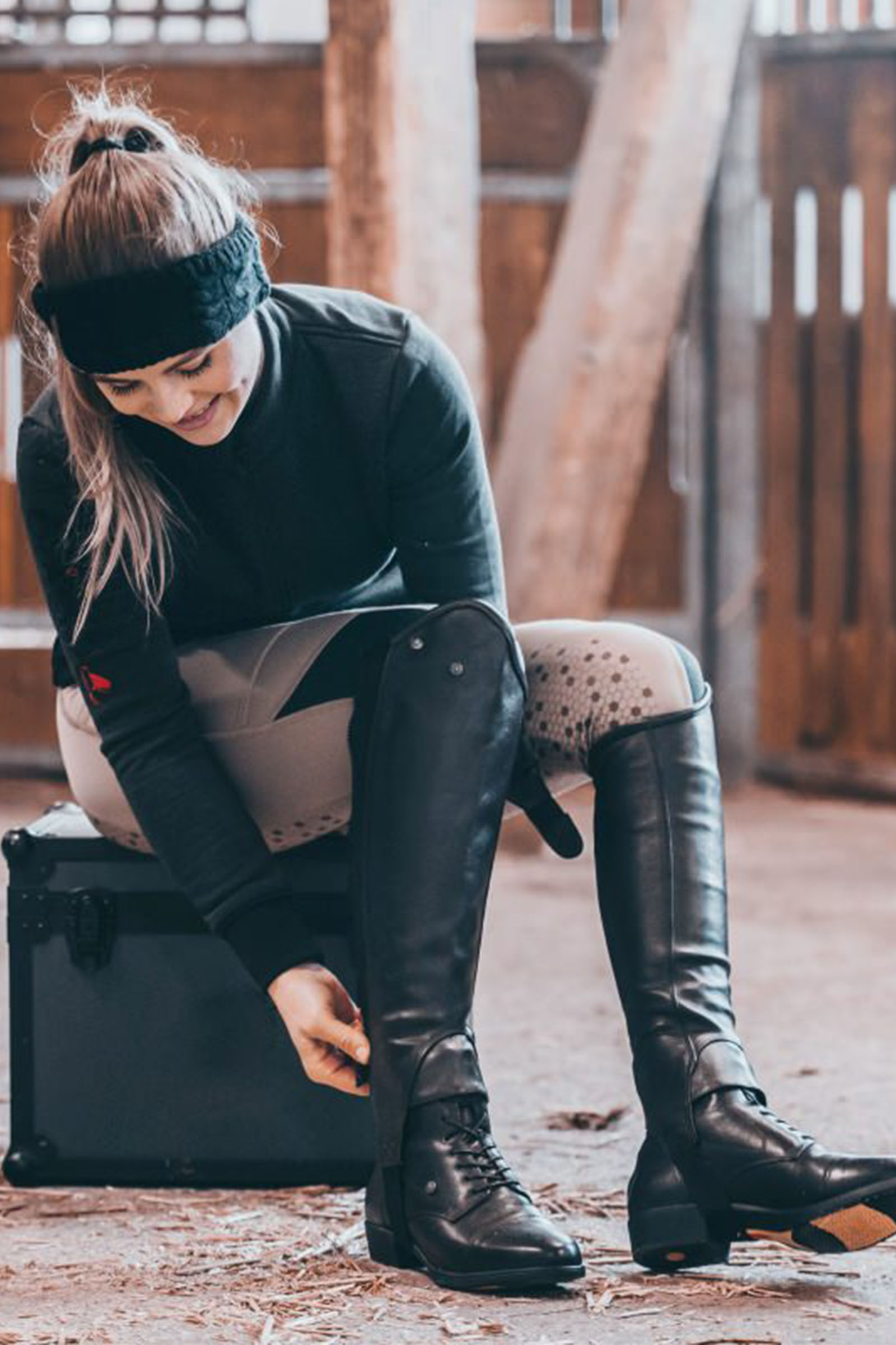 Suedwind Footwear Advanced II BZ Lace pehme&auml;t jodhpur-keng&auml;t takavetoketjulla ja nauhoilla