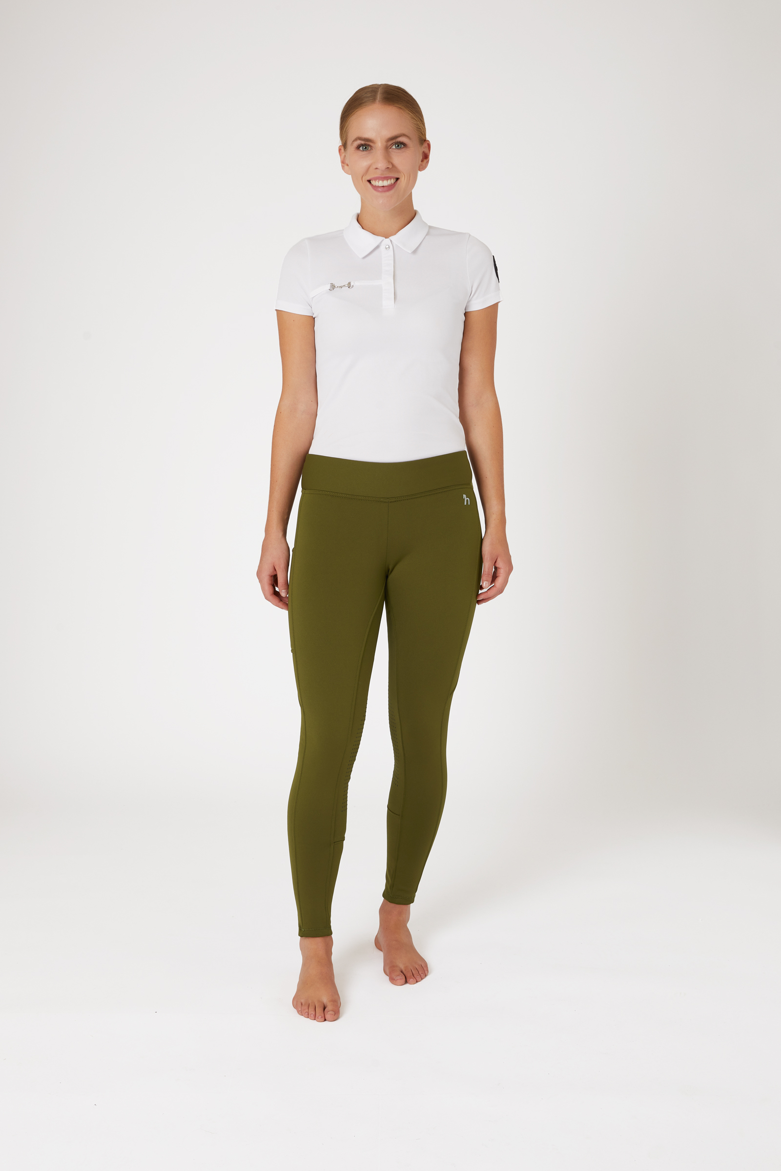 Horze Active naisten talviratsastusleggingsit polvipaikoilla ja kännykkätaskulla