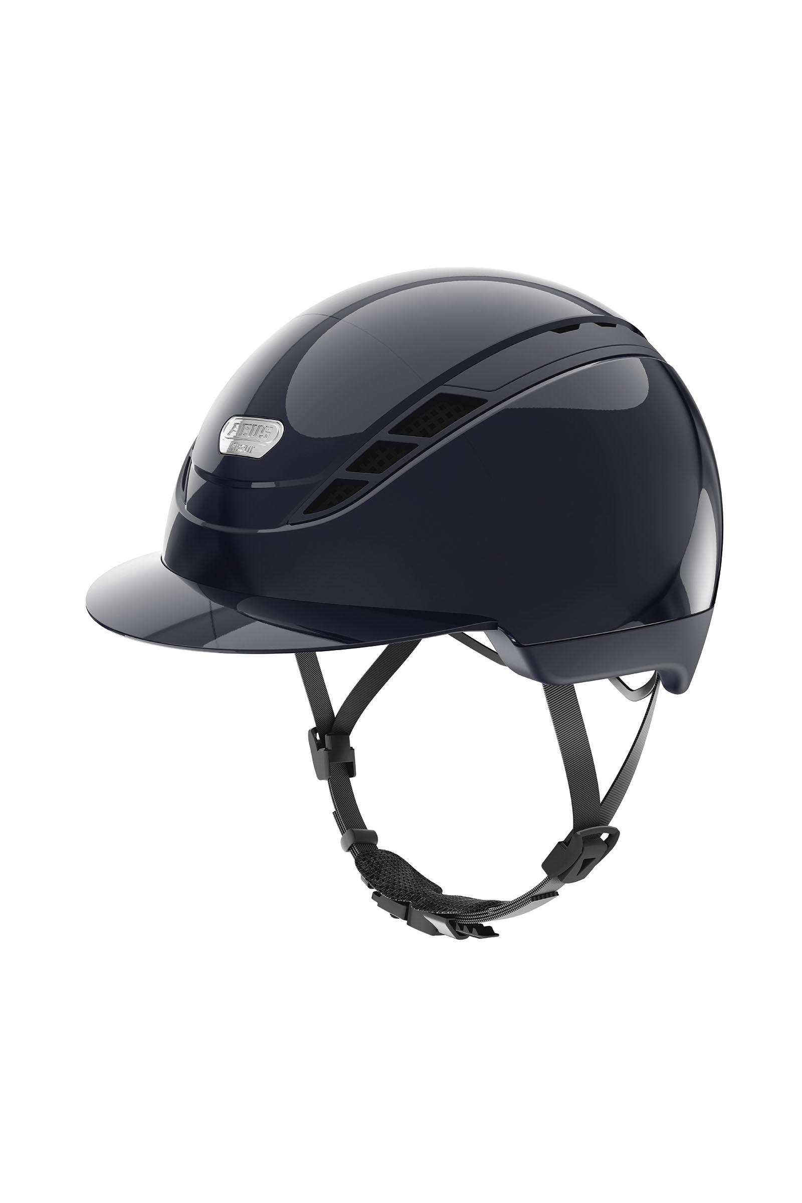 Dark Blue/ Shiny Abus Pikeur AirDuo ratsastuskyp&auml;r&auml;