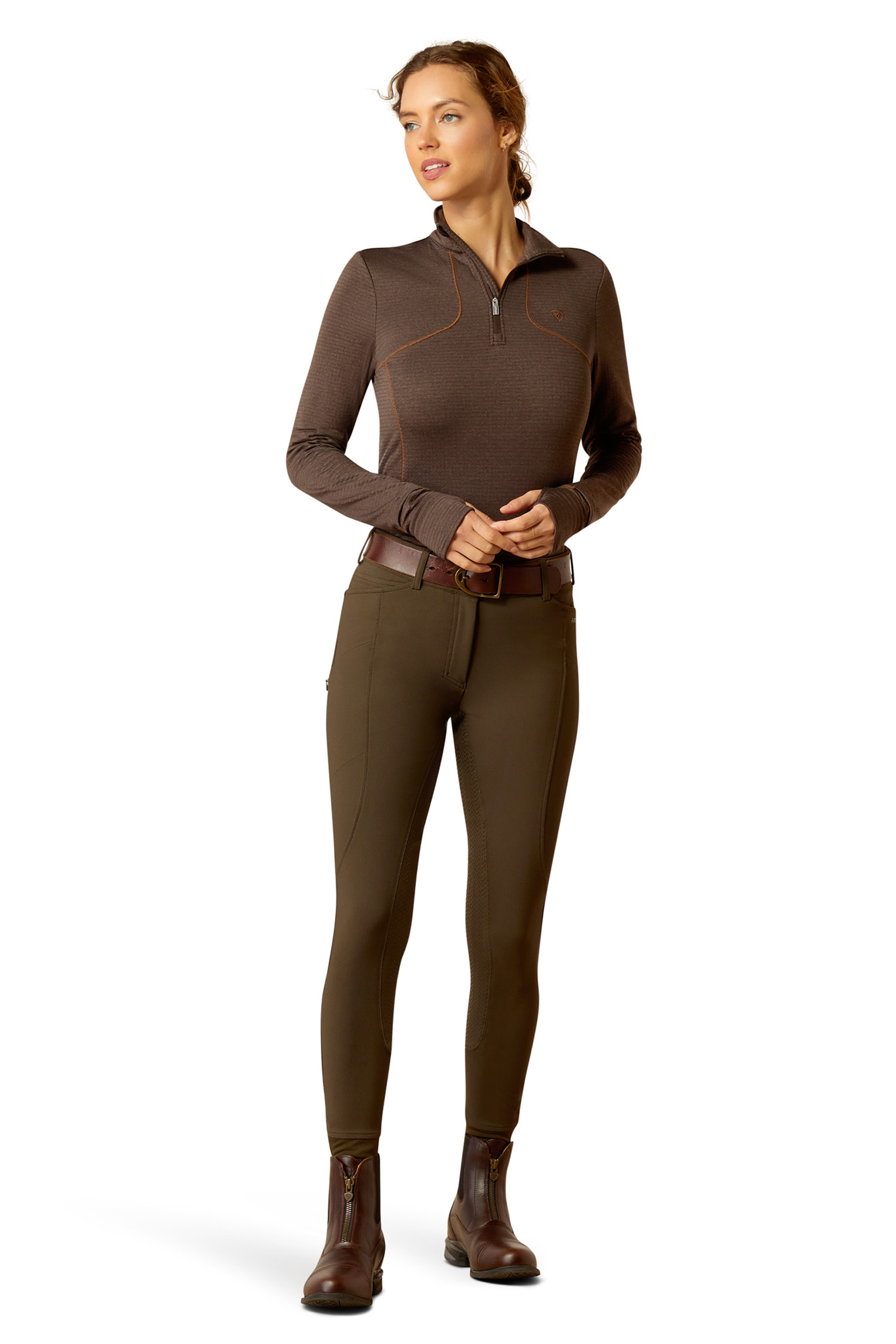 Ariat Gridwork aluspaita 1/4 vetoketjulla