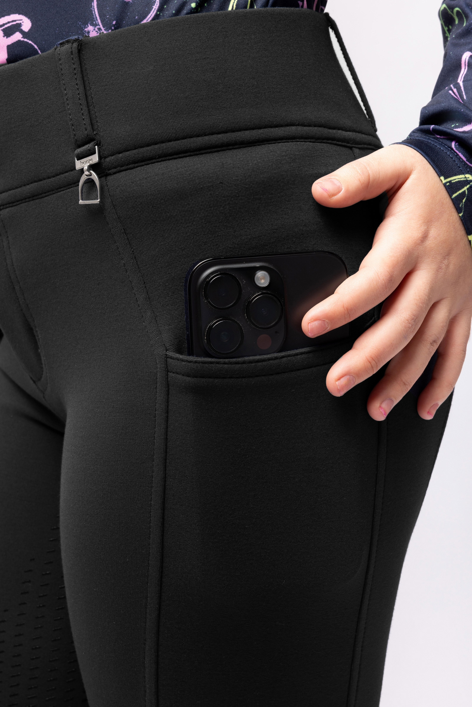 Horze Mira Lasten kokopaikkaiset ratsastushousut