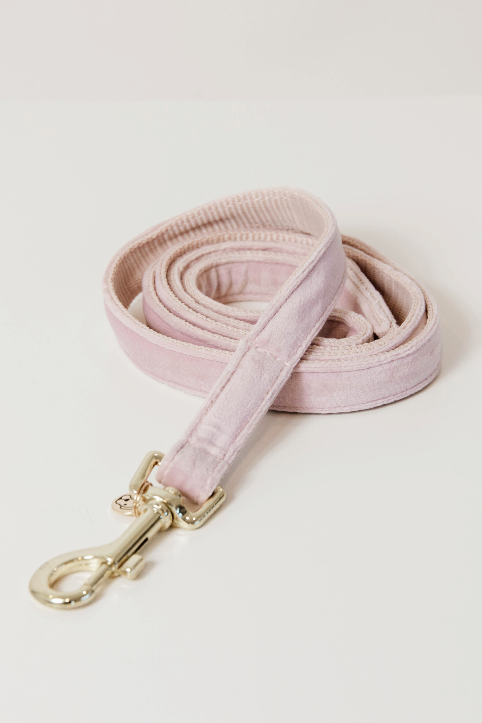 Light Pink Kentucky Dogwear Dog Lead Velvet -talutushihna
