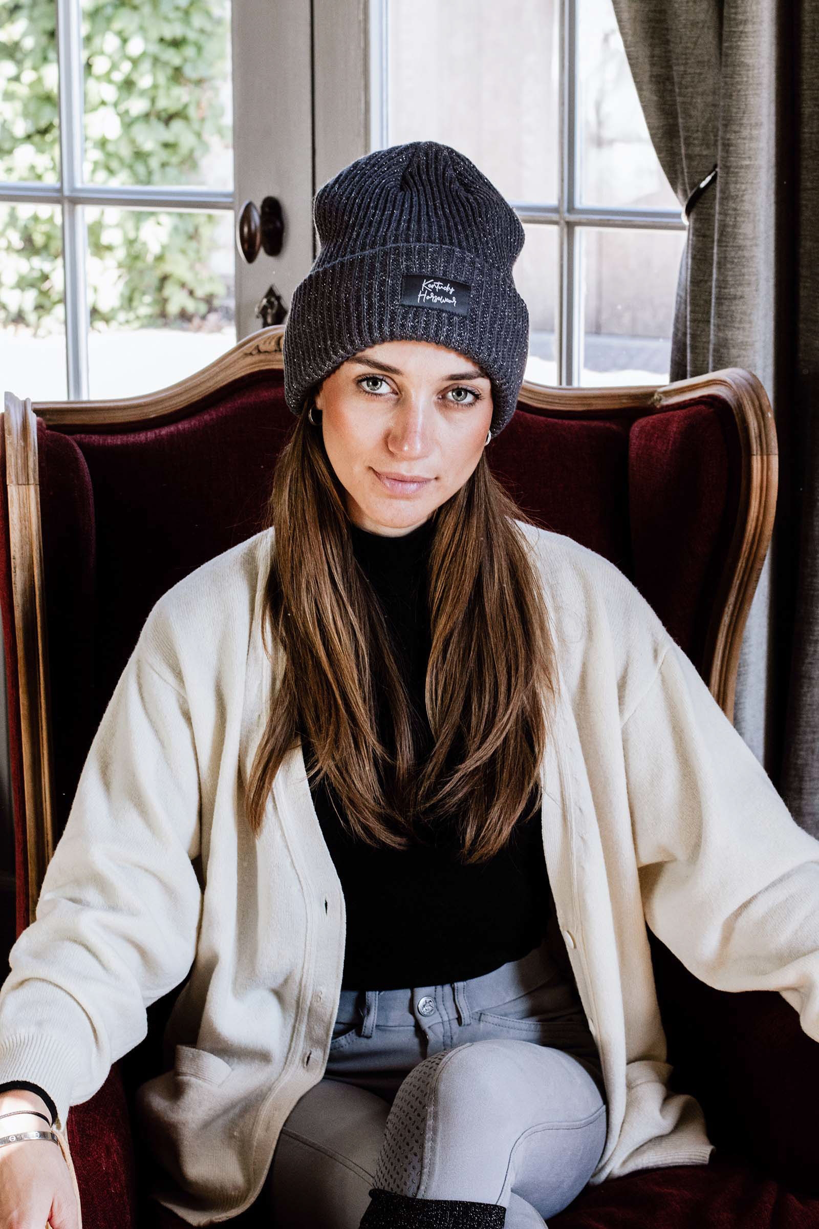 Grey Kentucky Horsewear Glitter pipo