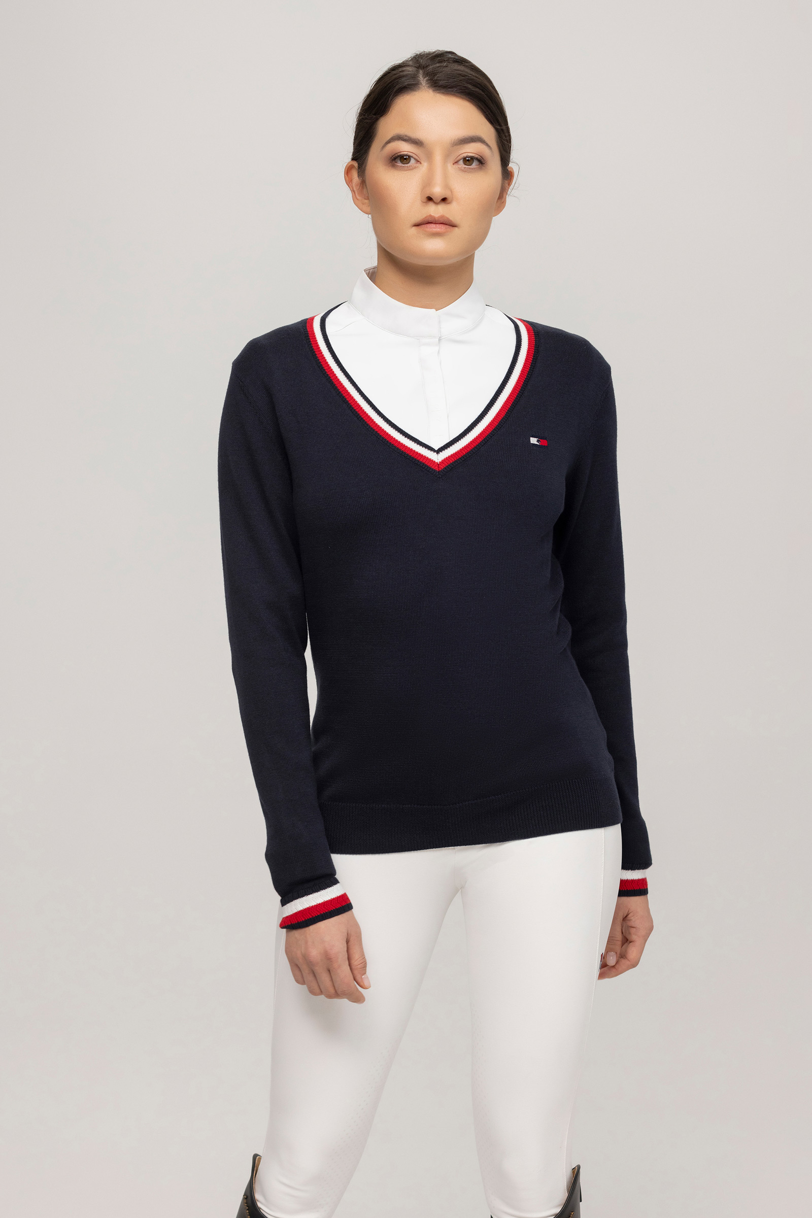 Tommy Hilfiger Equestrian Indiana naisten V-aukko neule