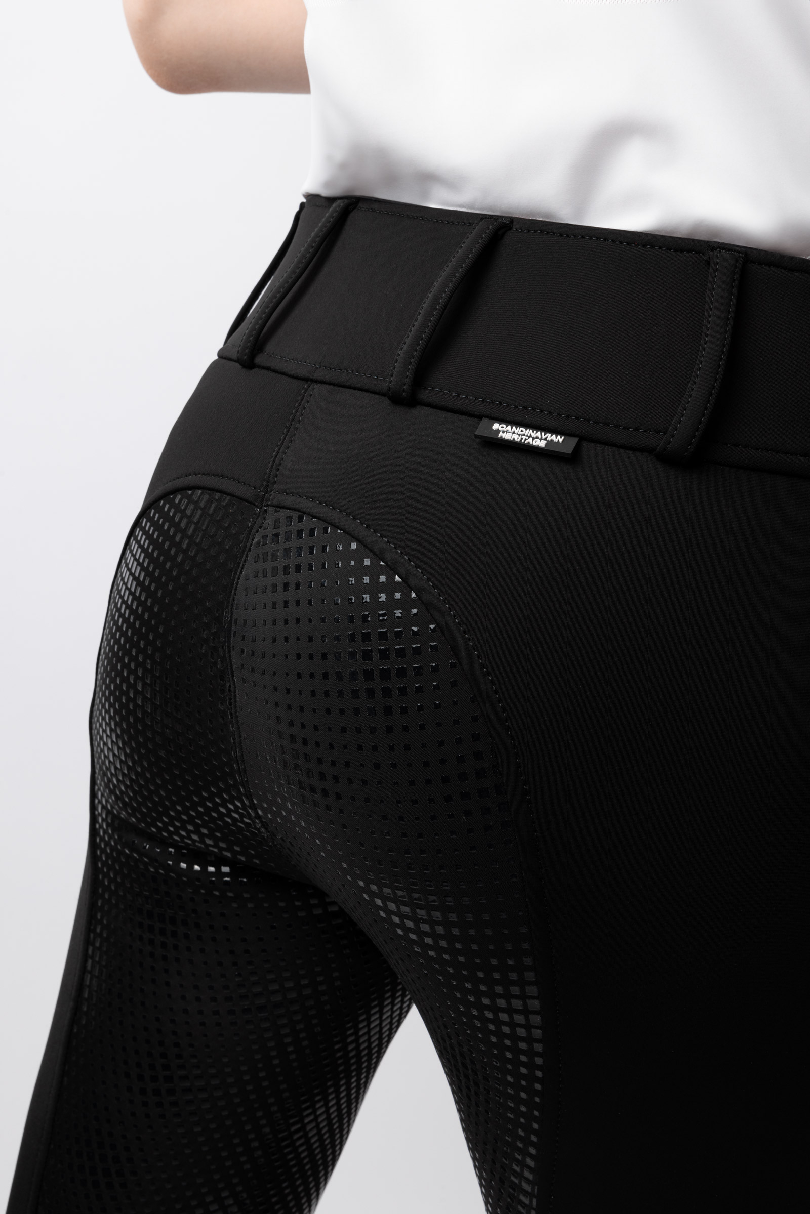 Horze Grand Prix Thermo Softshell -naisten silikonipainatetut kokopaikkaiset ratsastushousut