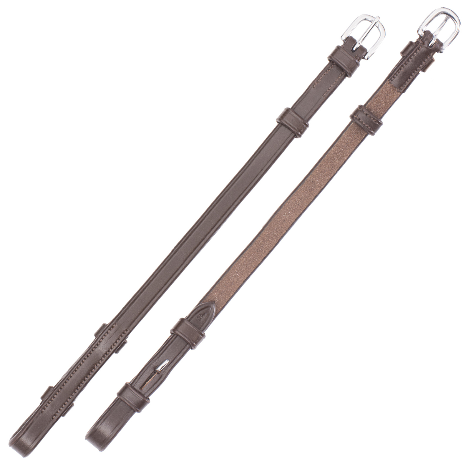 Espresso/Silver Schockemöhle Sports Select poskihihnat kankisuitsiin