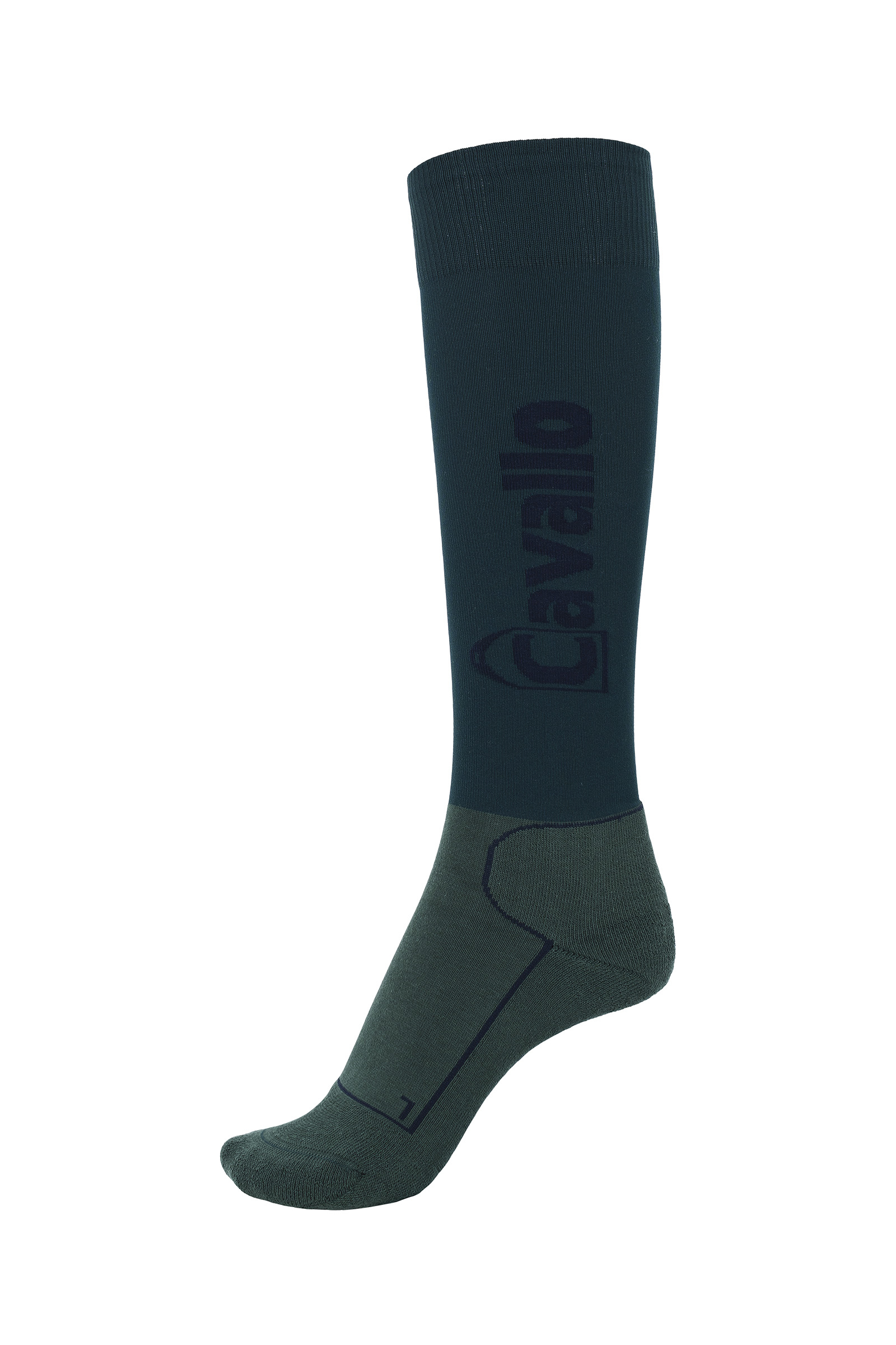 Fir green/ navy Cavallo CavalSimo Ergonomical -sukat ohuella varrella