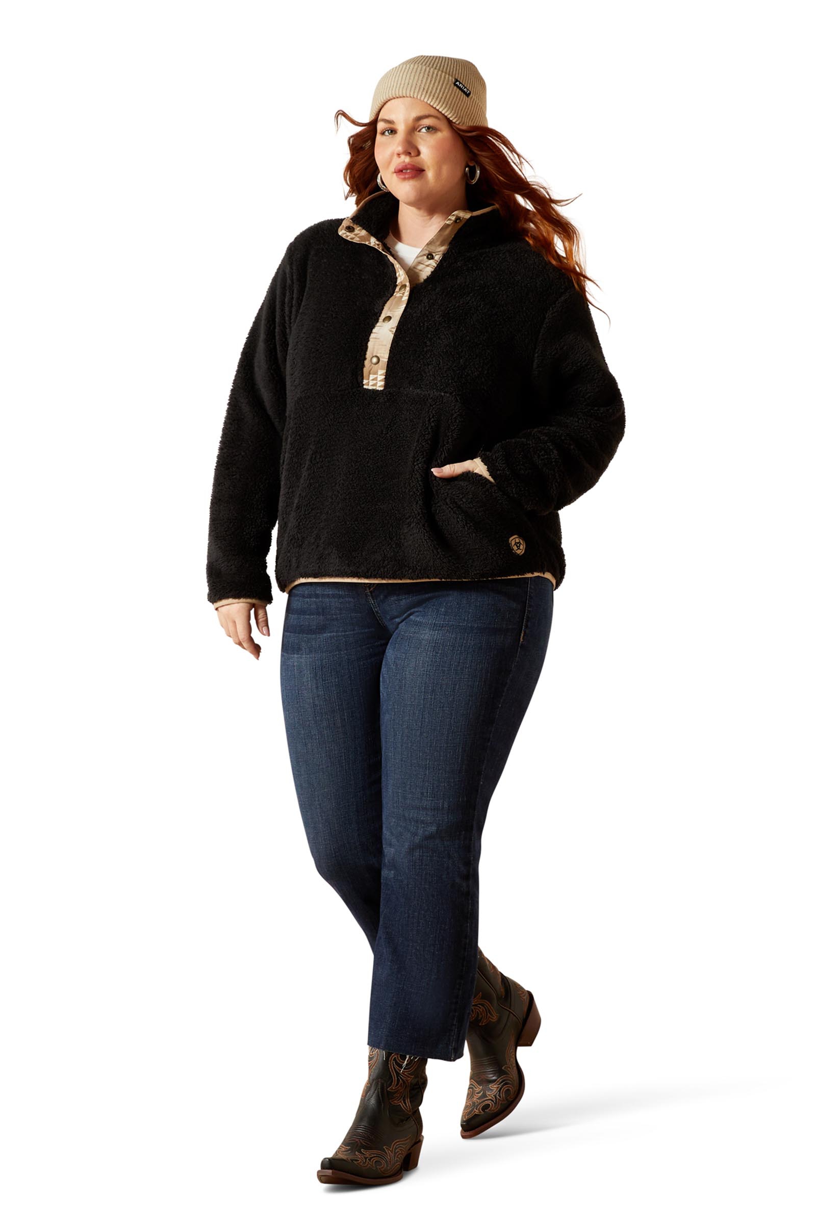 Ariat Berber Snap naisten neule, puolilista