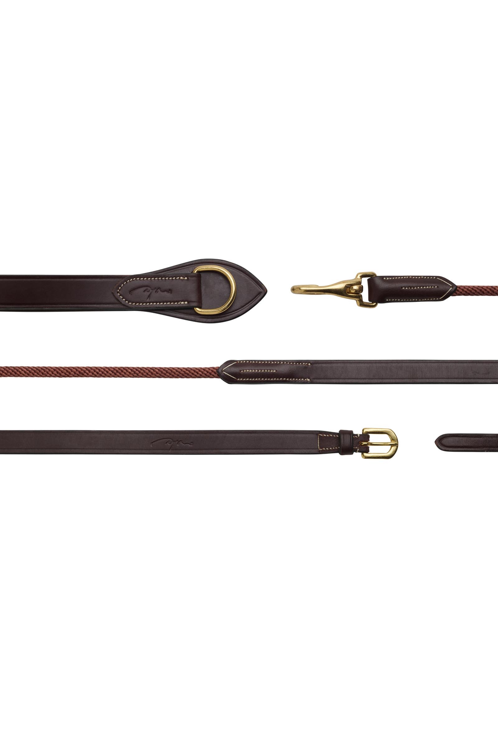 Dy'on D-Collection apuohjat nahka/nylon 16 mm