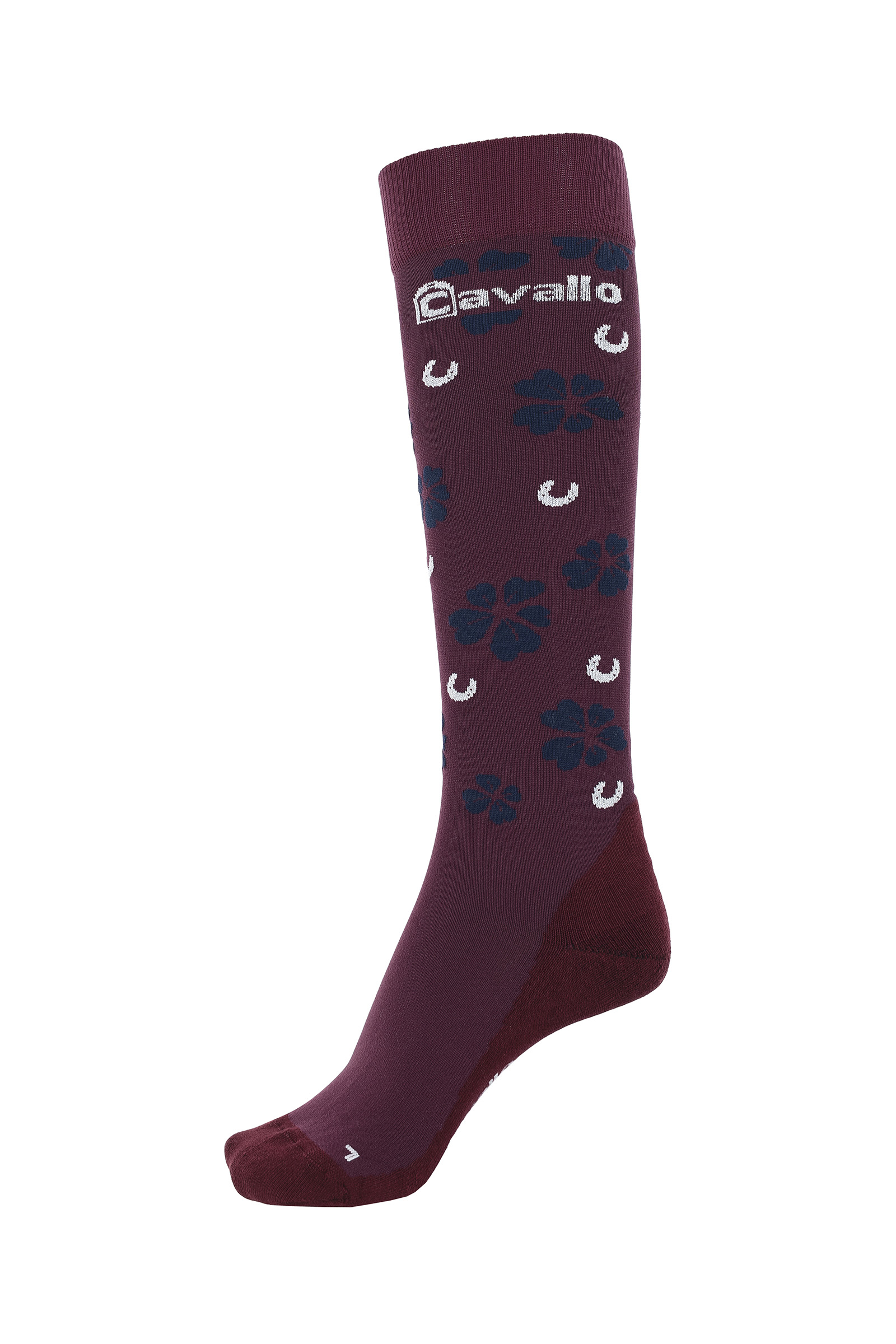 Wine Red Cavallo CavalSuccess Clover Lux Socks