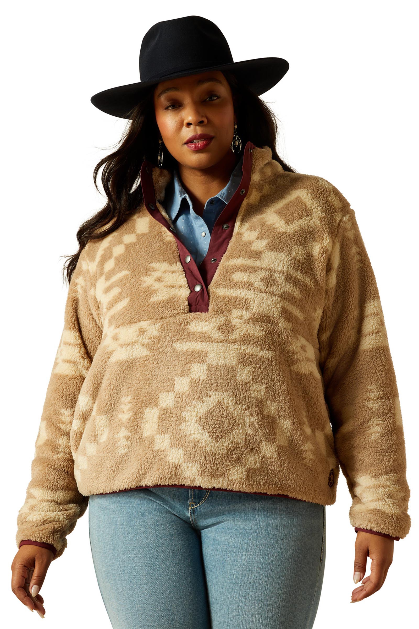 Ariat Berber Snap Naisten neule 1/2 nappilistalla