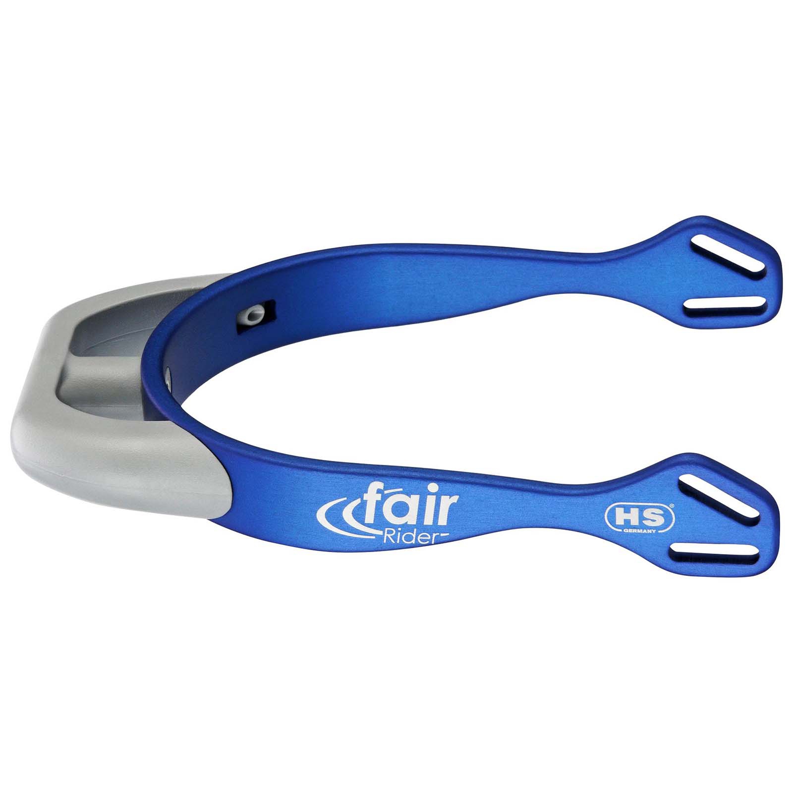 Blue/Smoke Grey Sprenger FairRider alumiinikannukset litteällä kannusosalla, 20 mm
