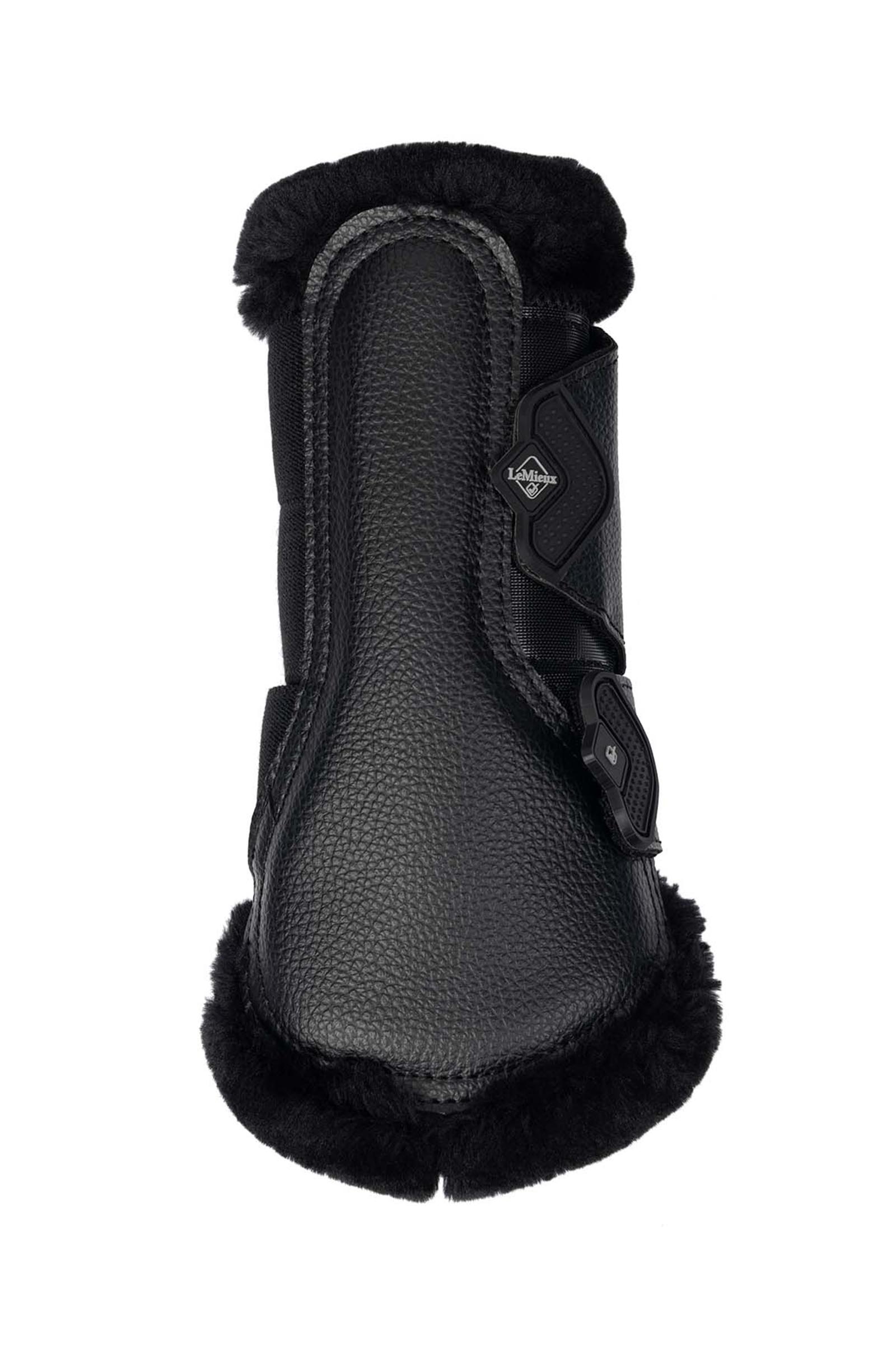 Black/Black LeMieux Mesh bootsit hevoselle fleece-reunuksella