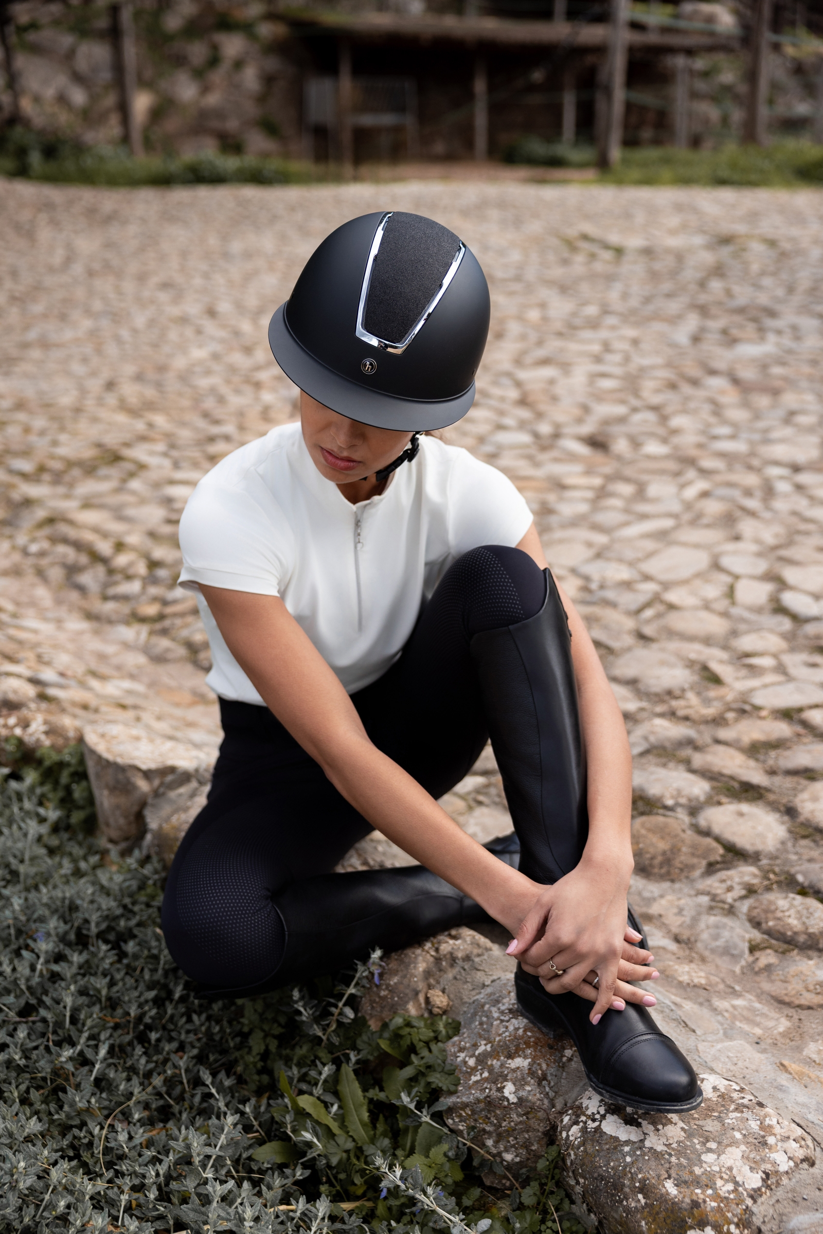 Horze Monarch II Metallic Glitter -kypärä