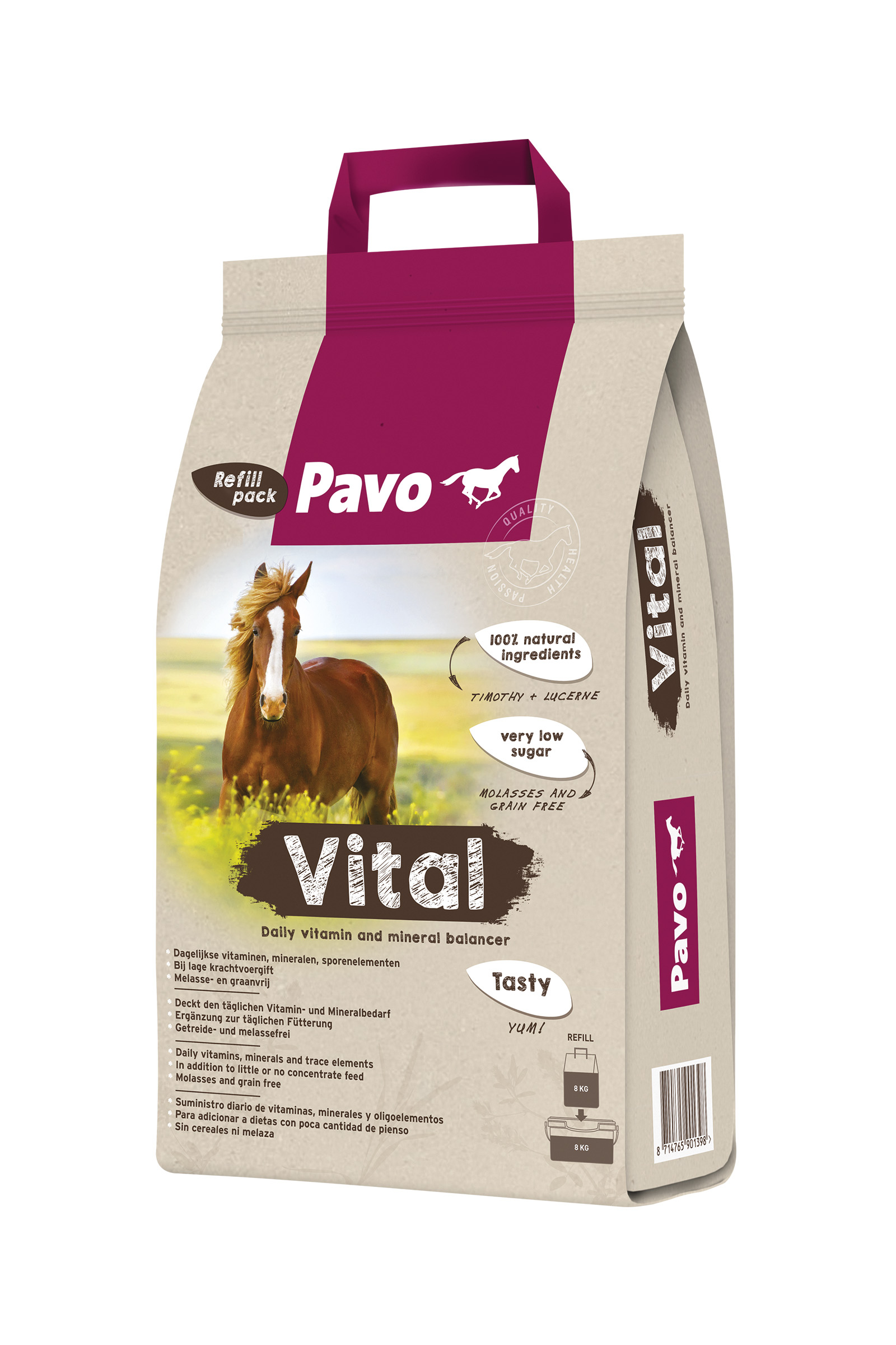 Pavo Vital täyttöpussi, 8 kg