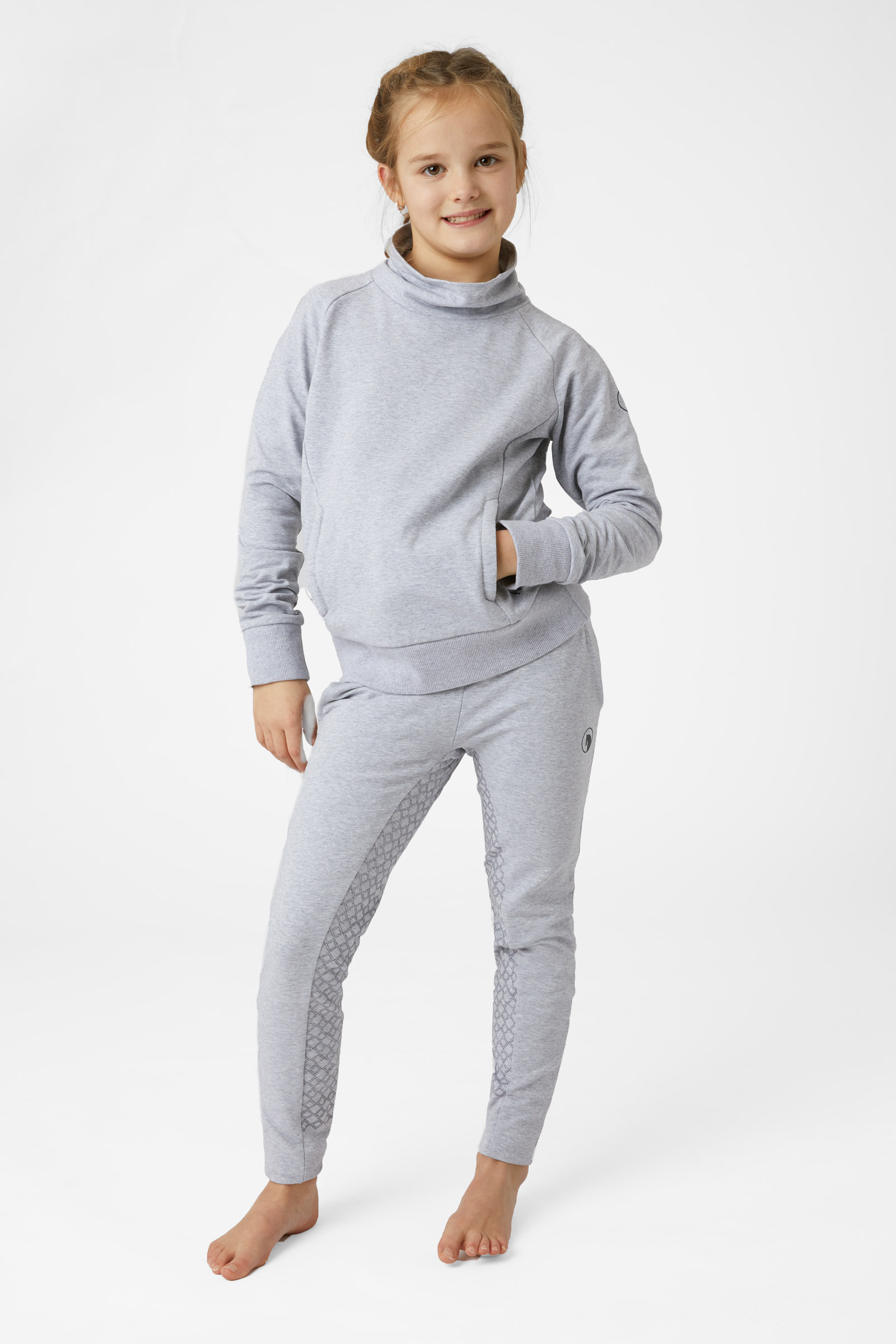 Horze Emmie Organic Cotton lasten collegepaita