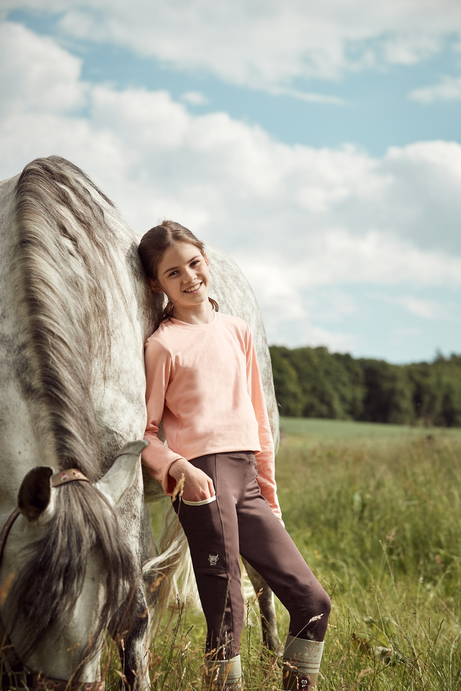 Horze Monster lasten pitk&auml;hihainen paita