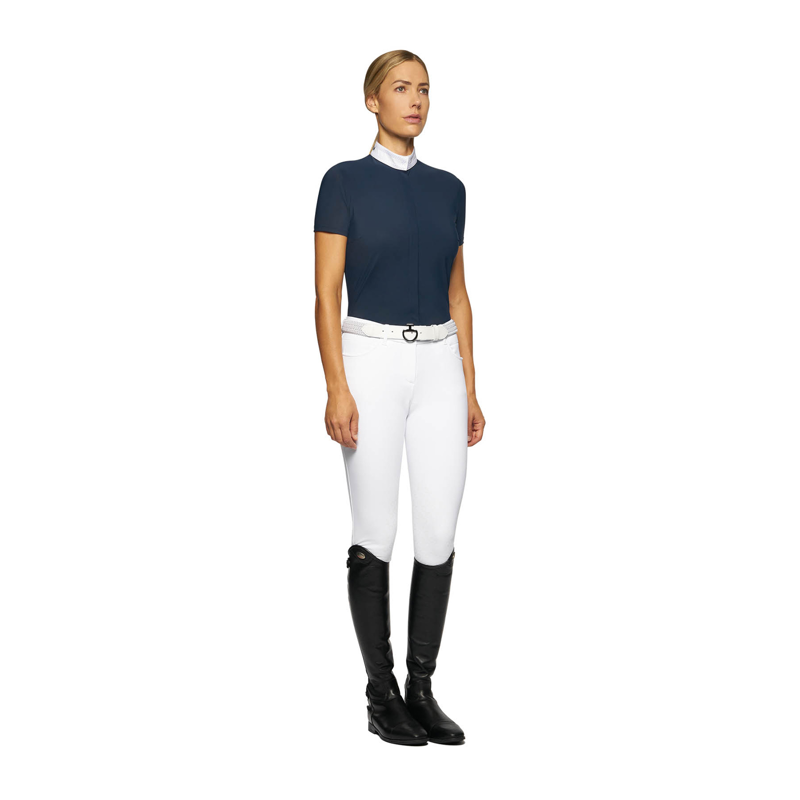 Cavalleria Toscana Embroidery Short Sleeve Show Shirt