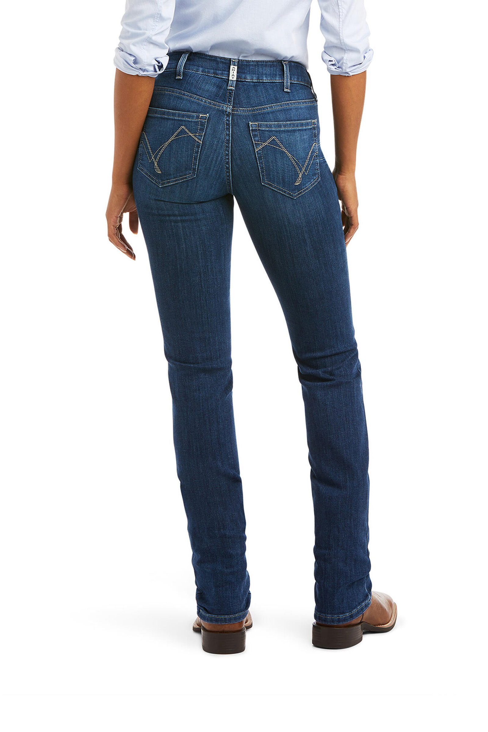 Denim Blue Ariat PR Real Abby Straight naisten farkut