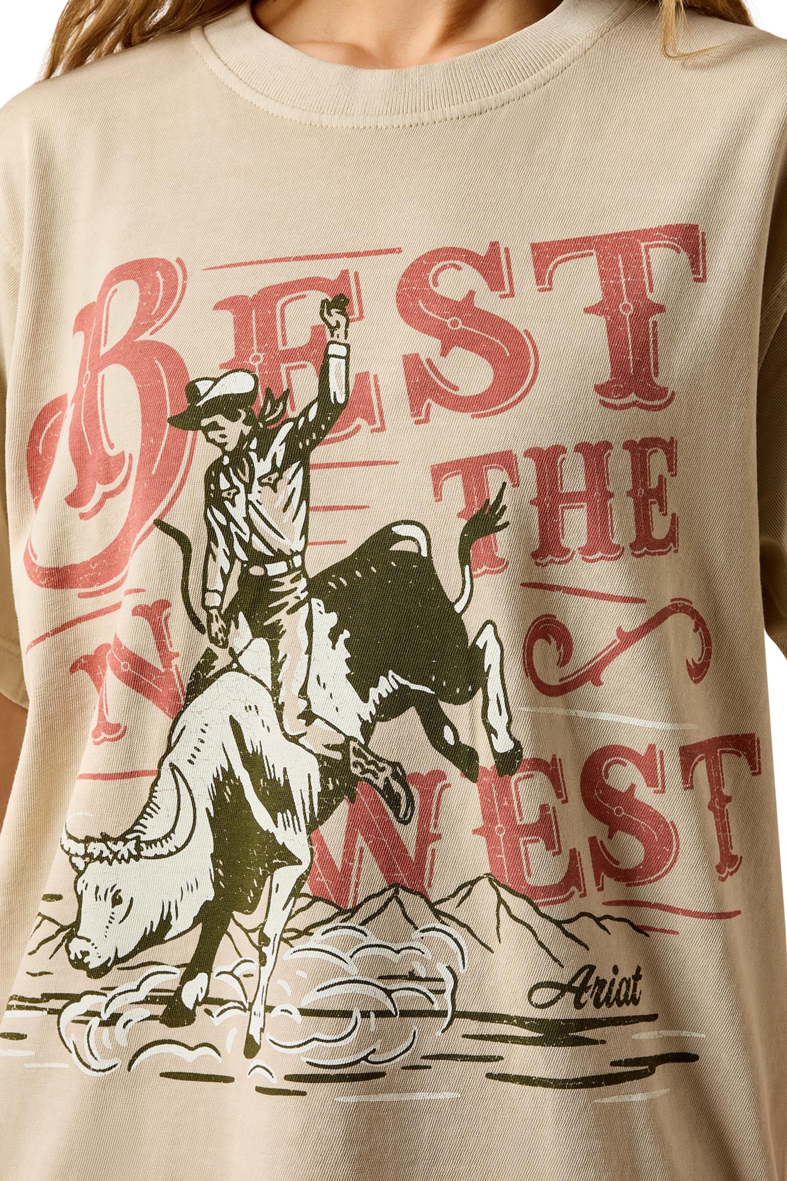 Ariat Naisten Ariat Bull Rider Arched T-paita