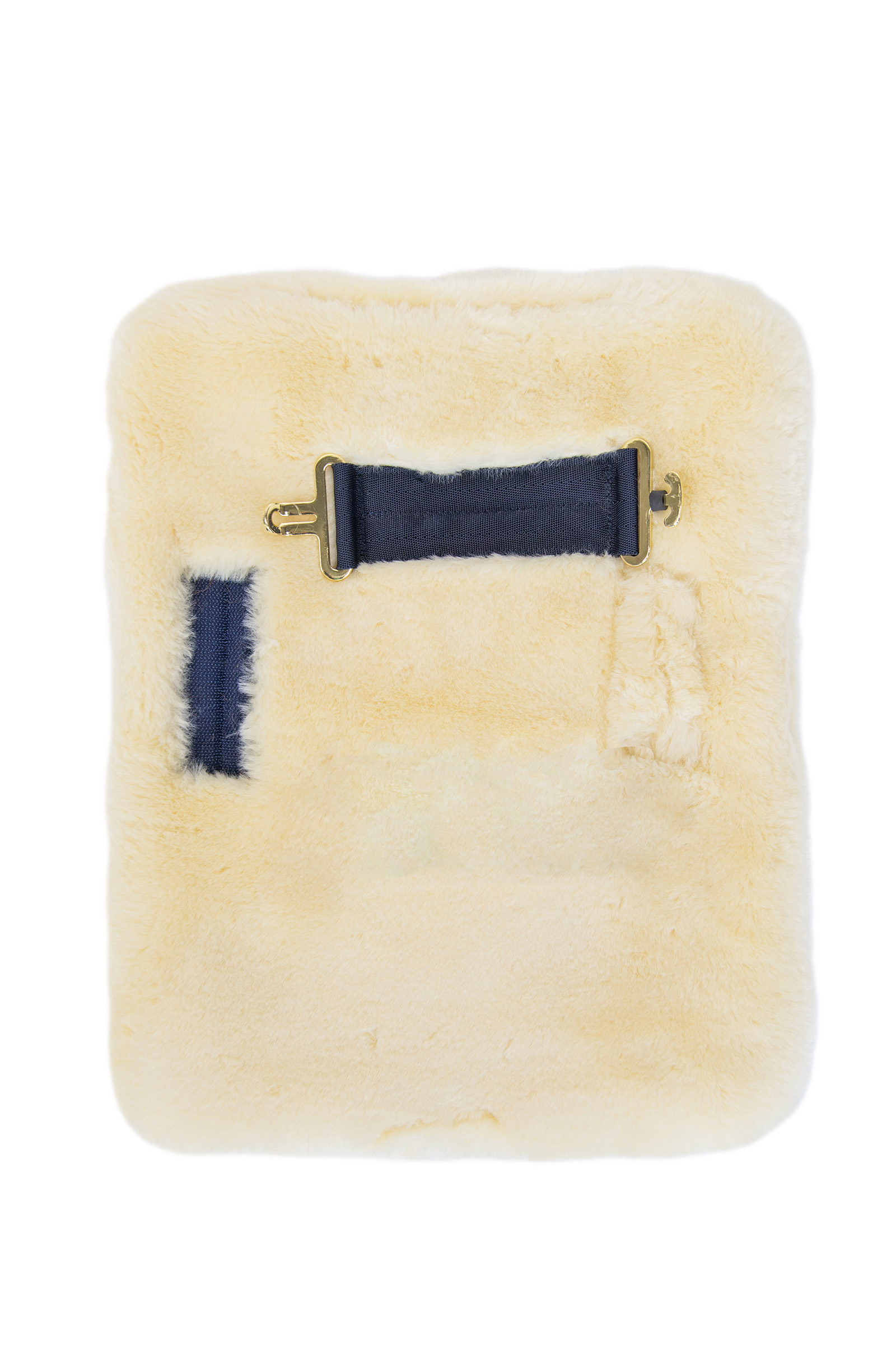 natural Kentucky Horsewear Vegaani lampaannahkainen rinnan laajennus 1 solki