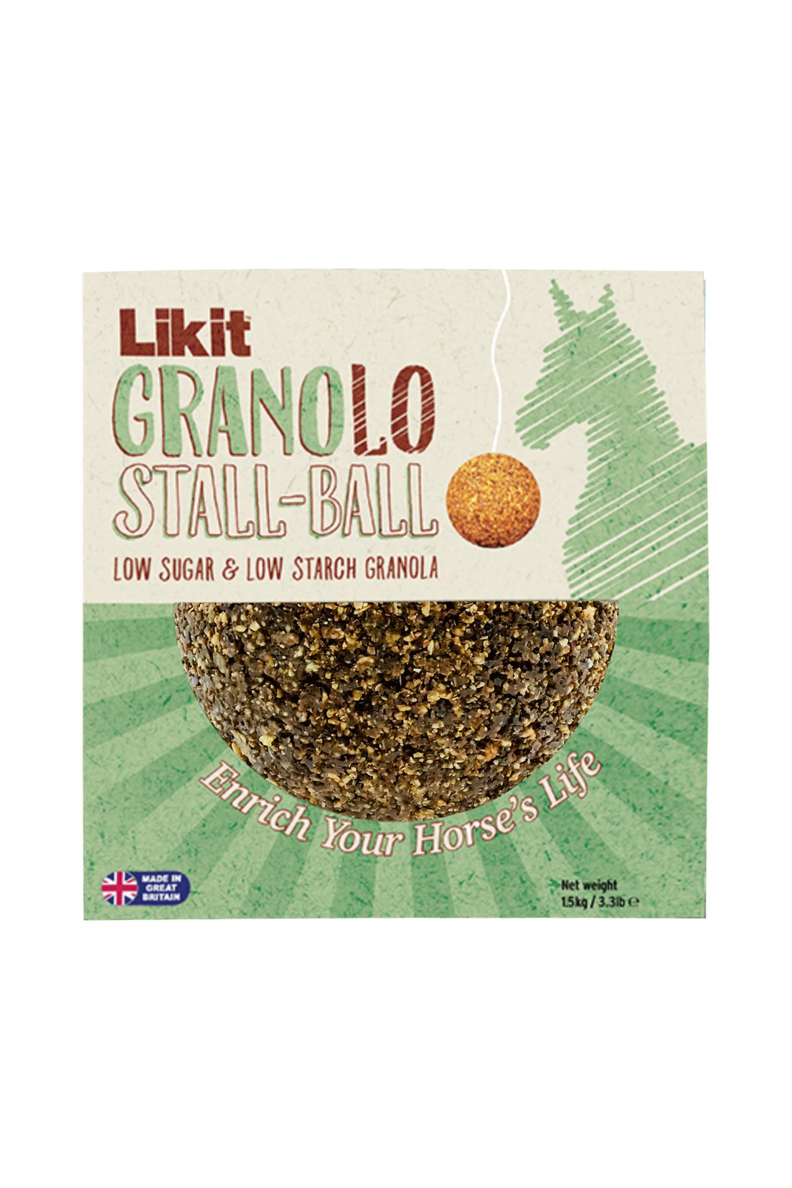 Likit Granola Pallo V&auml;hemm&auml;n Sokeria, 1,6 kg
