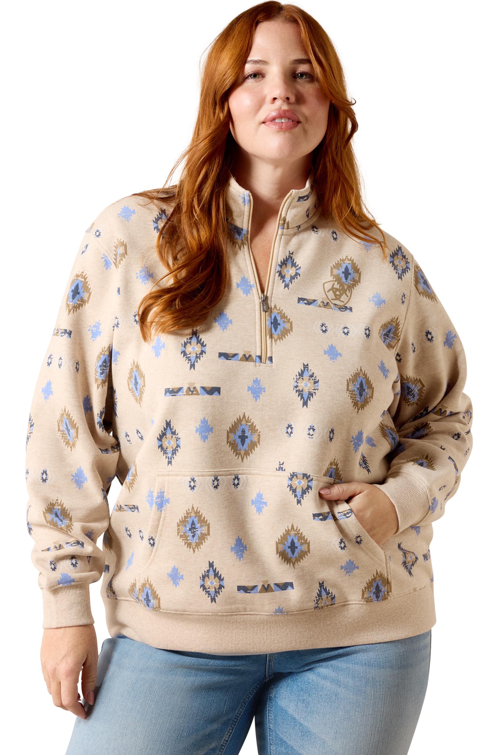 Ariat Sapphire 1/2 zip collegepaita naisille