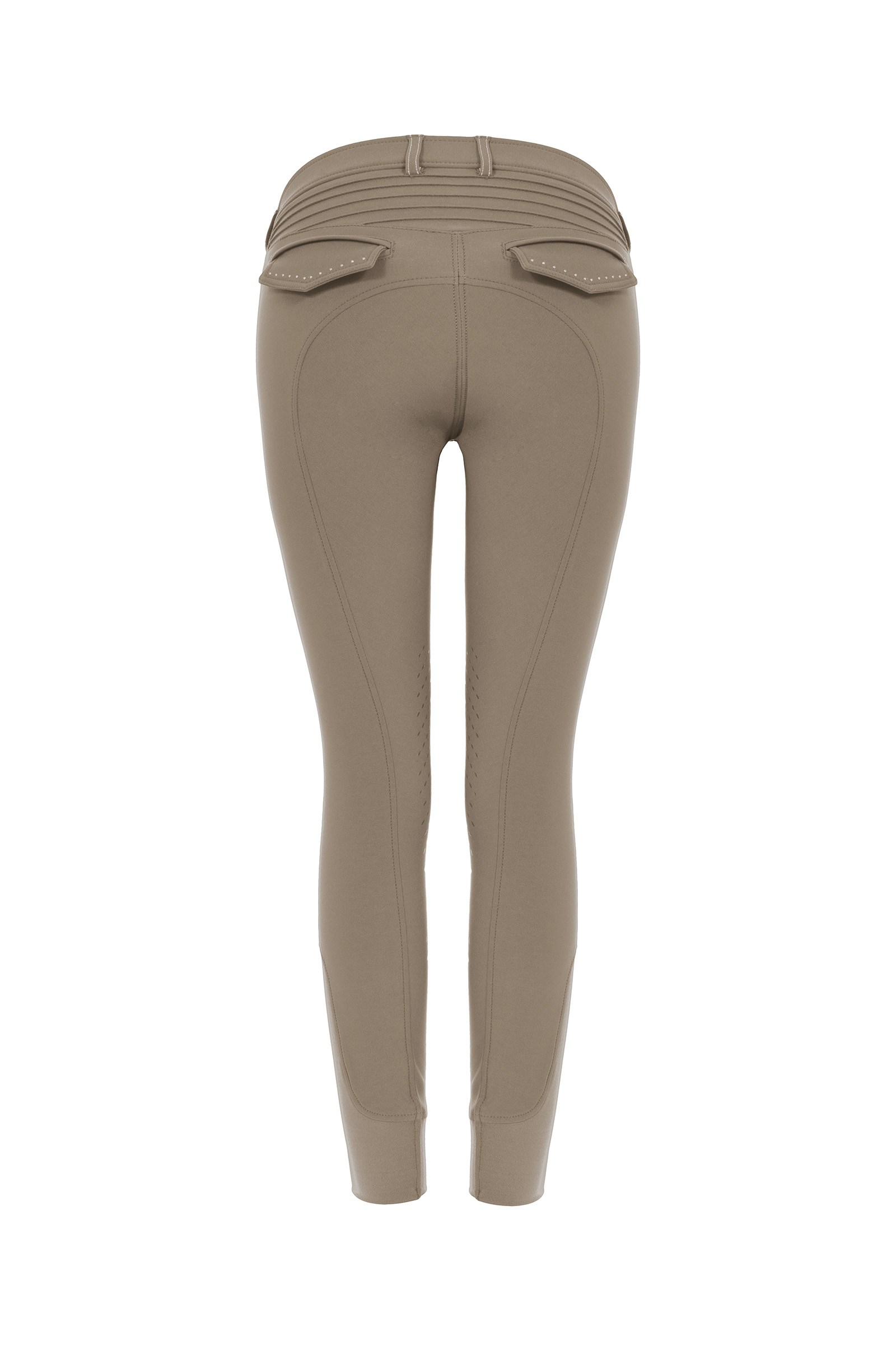 Taupe Cavallo Dalima Grip Women's Knee Patch Breeches