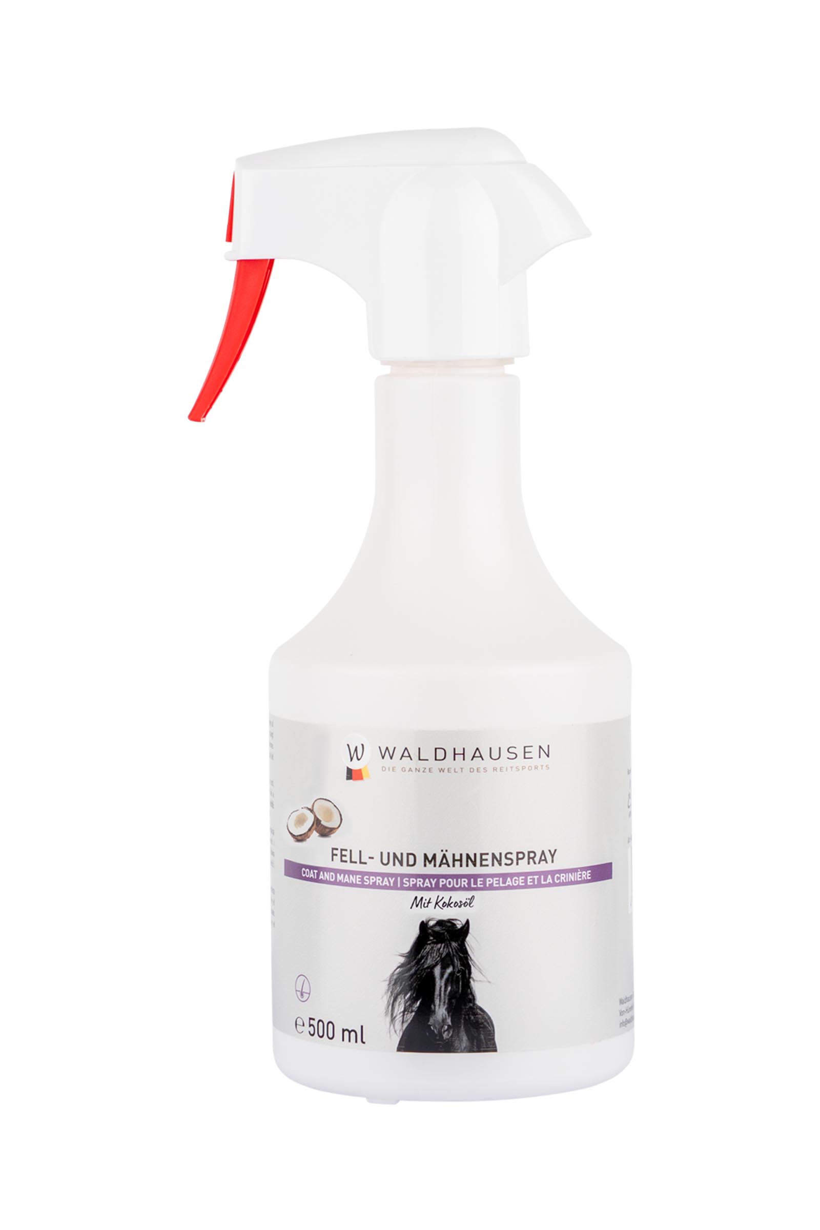 Waldhausen turkki- ja harjaspray kookosöljyllä, 500 ml