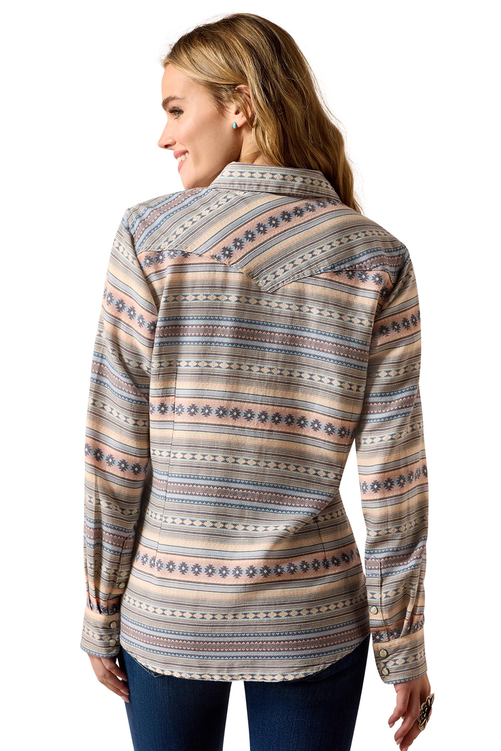 Ariat Naisten Arizona western-paita nepparikiinnityksell&auml;