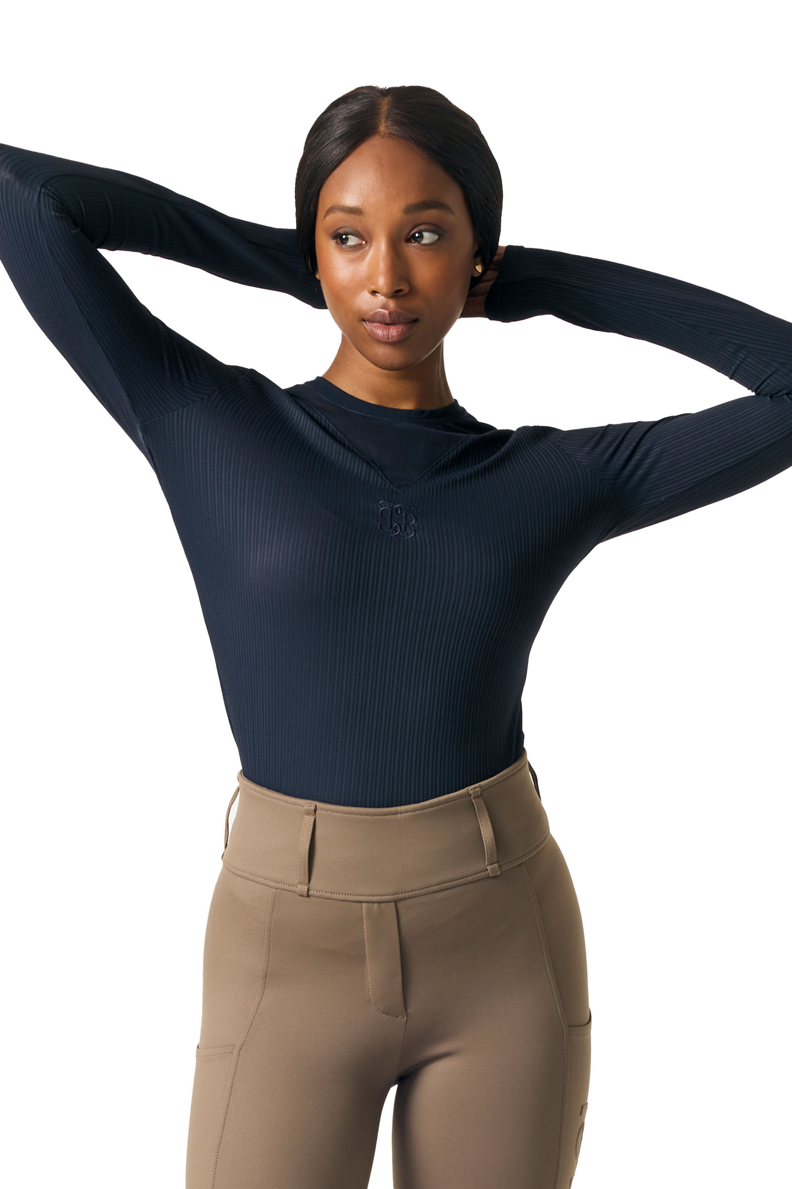 PS of Sweden Leandra L/S Raidallinen Mesh Paita