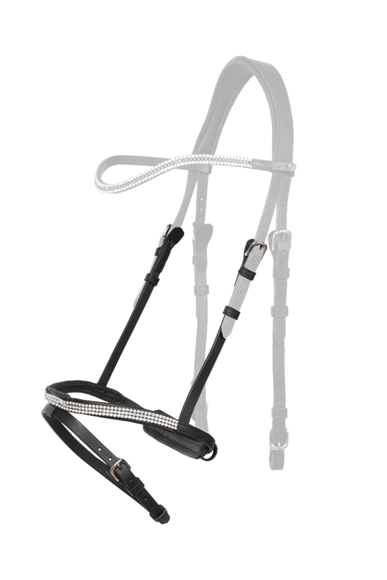 Kavalkade Hvítur English Noseband for Aradis Icelandic Bridle