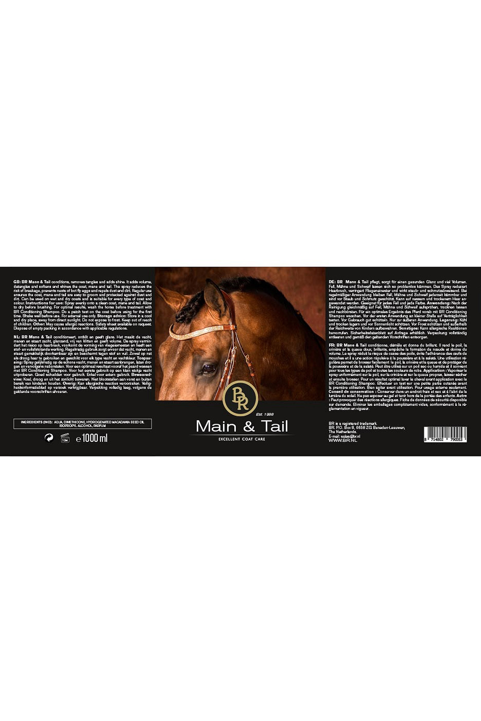 BR harja ja häntä suihkelosjon, 1000 ml