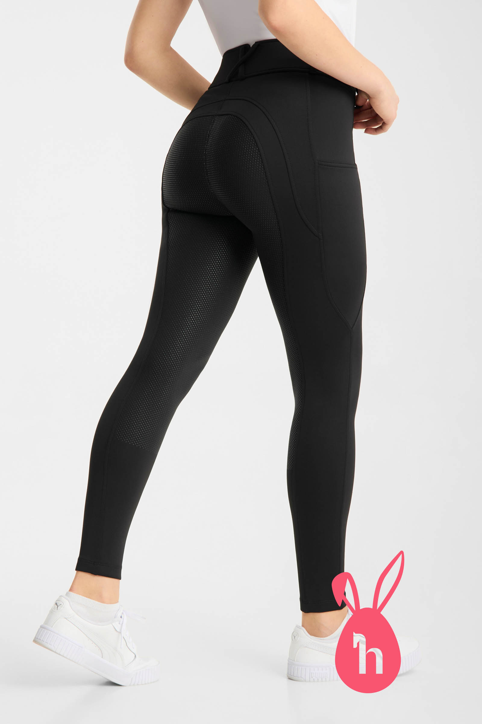 Horze Chara naisten ratsastushousut kokopaikalla