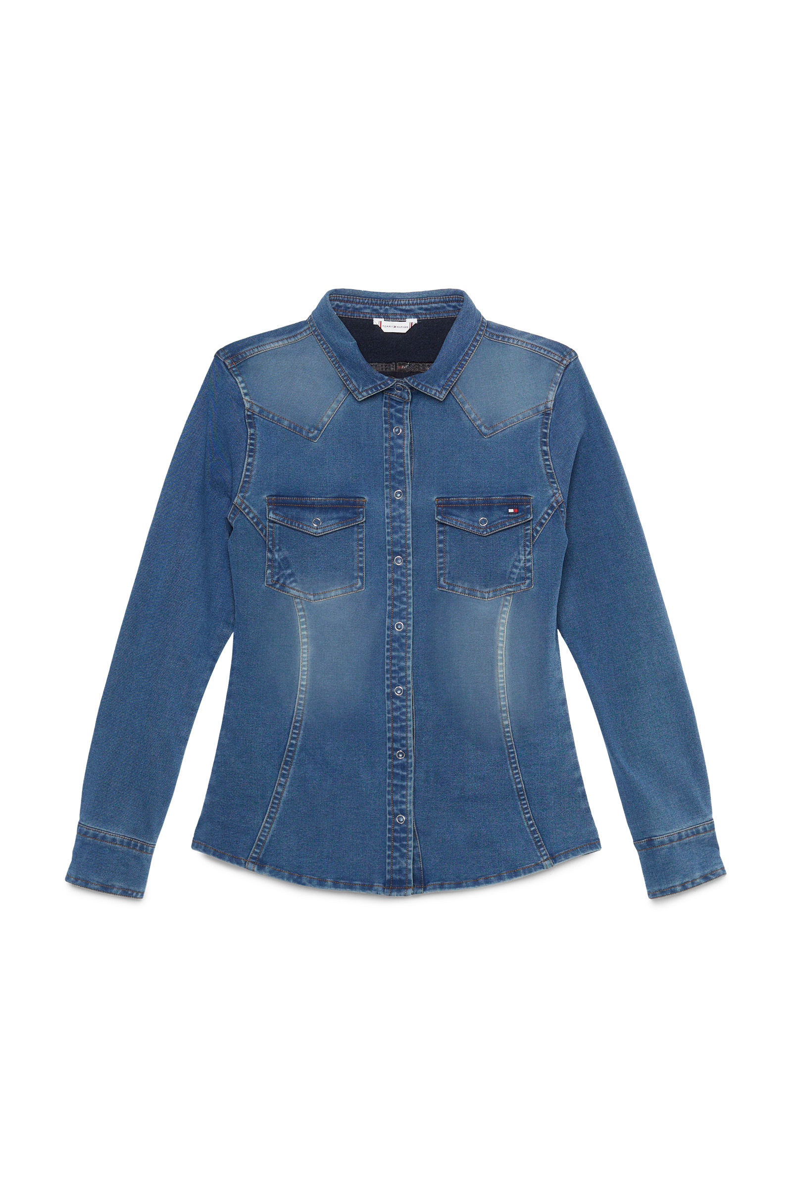 Tommy Hilfiger Equestrian Woodside Joustava Denim-paita