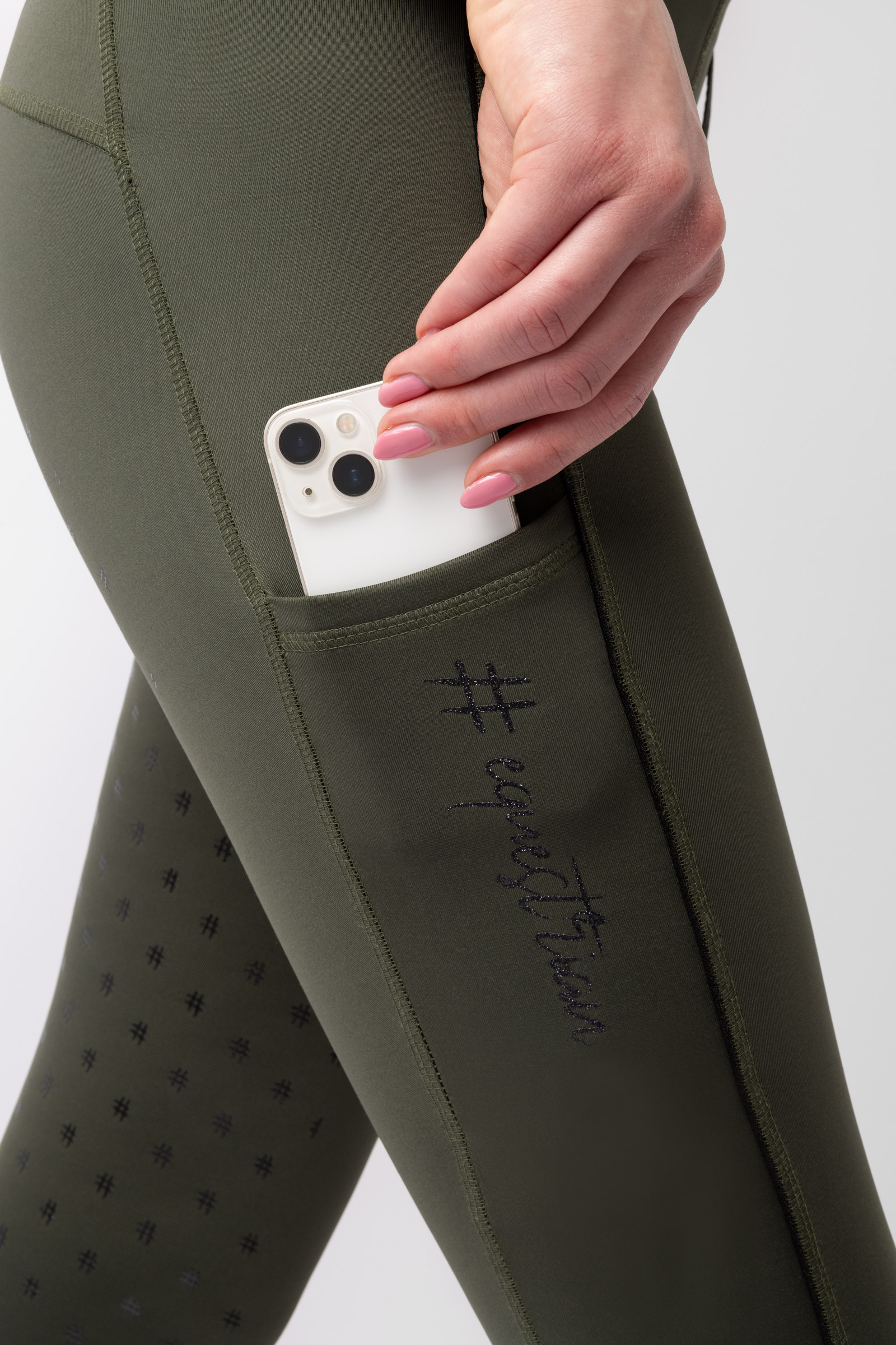 Horze Young Rider AYA naisten ratsastusleggingsit korkealla vy&ouml;t&auml;r&ouml;ll&auml;