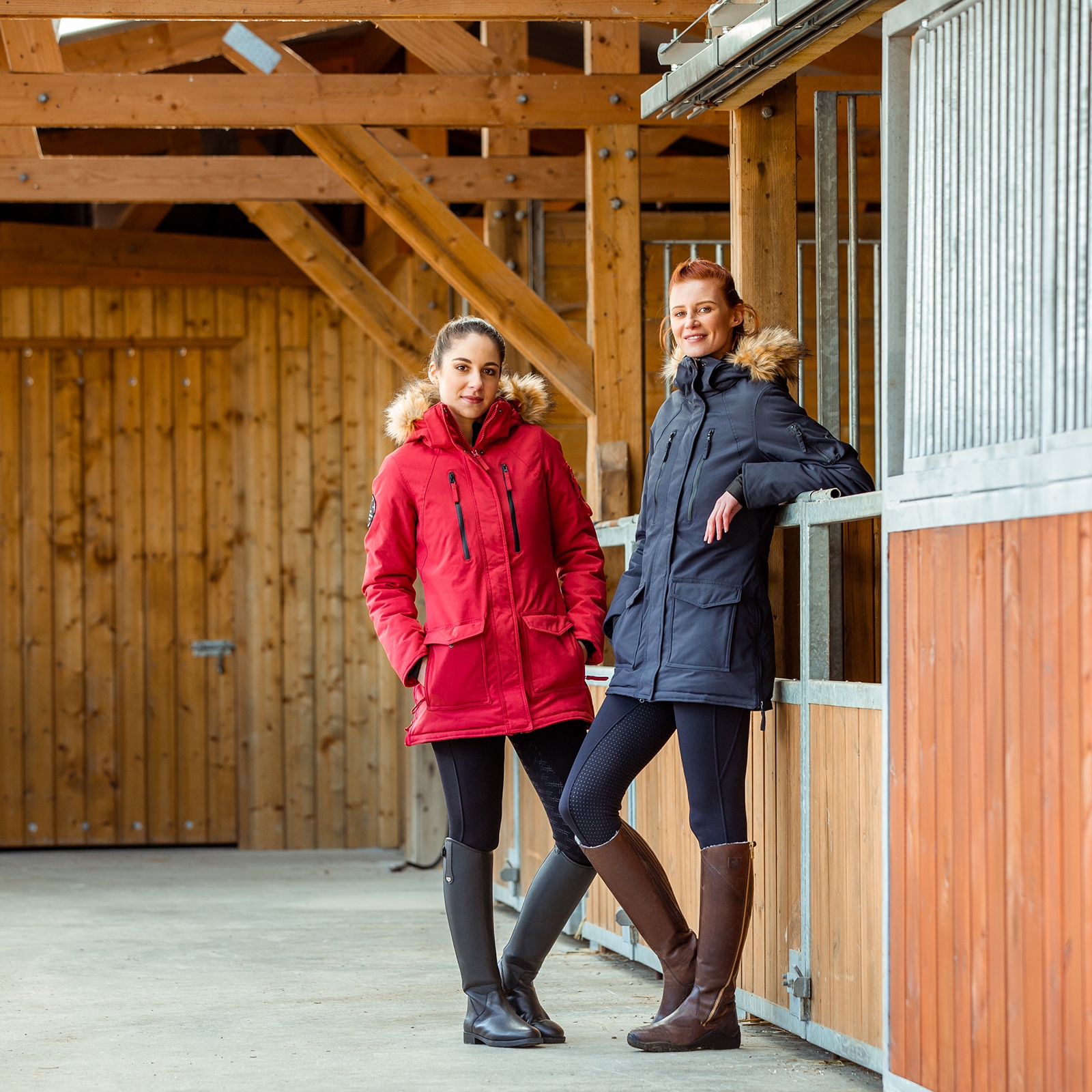 Horze Brooke -naisten pitkä parkatakki