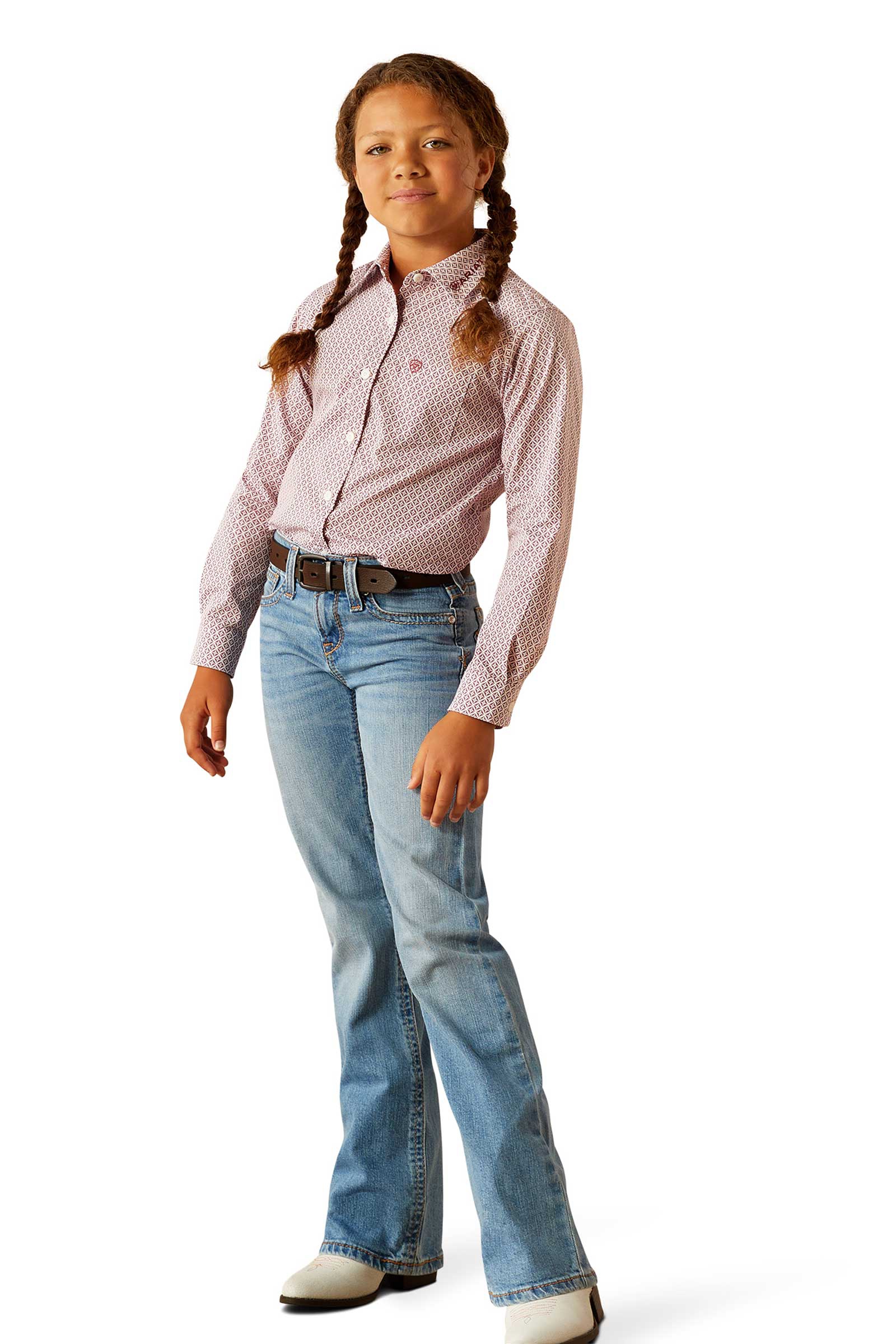 Ariat Team Kirby lasten pitkähihainen western-paita