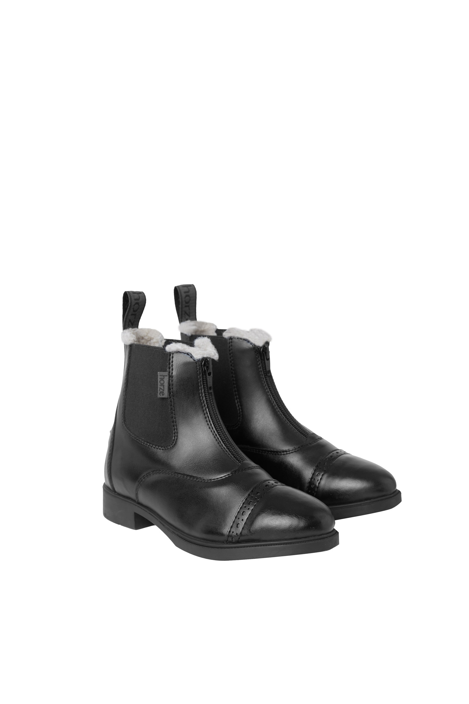 Horze Wexford lasten talvijodhpurit etuvetoketjulla ja tekoturkisvuorella