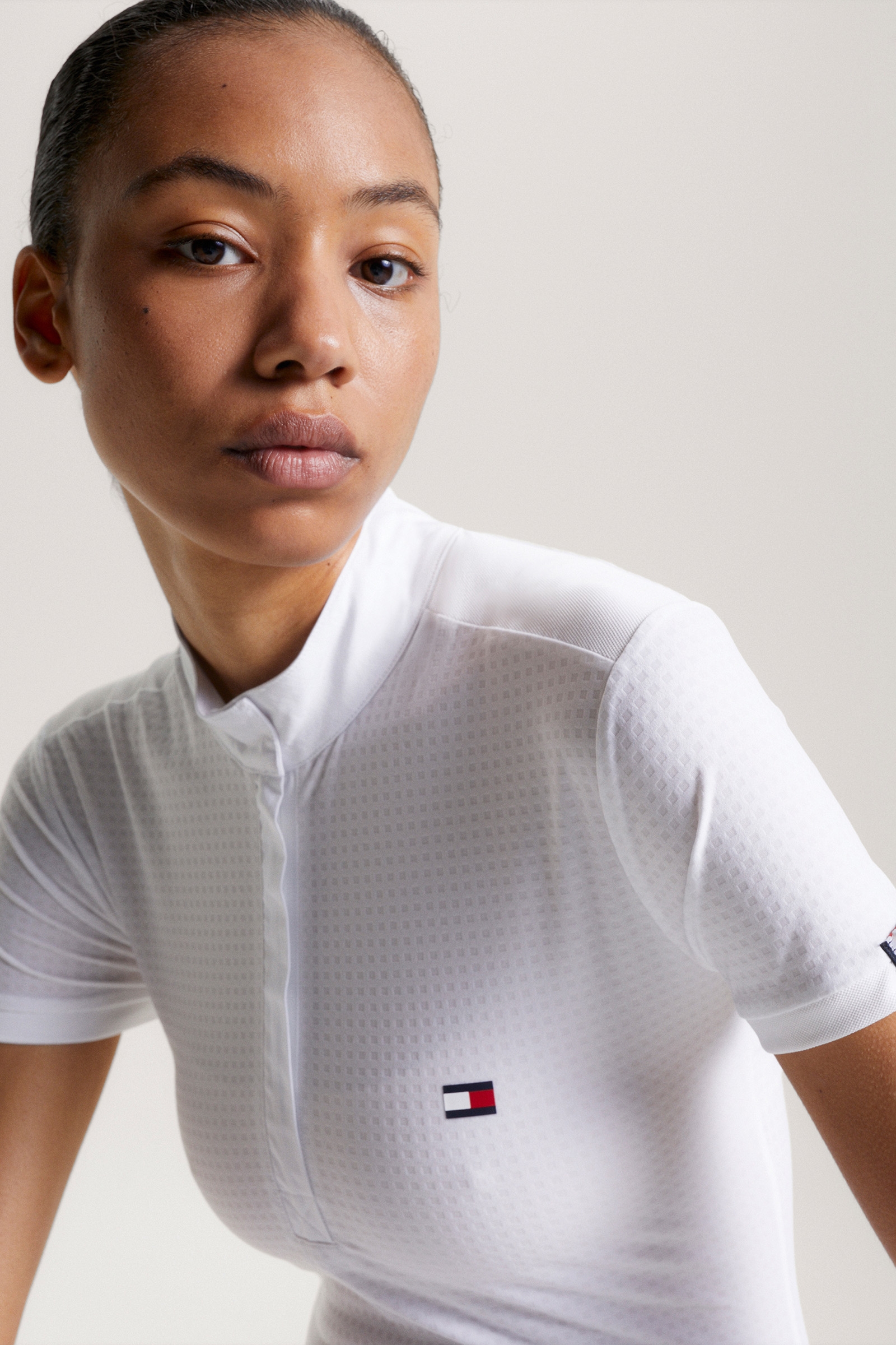 Tommy Hilfiger Equestrian Chelsea viilentävä polo-paita lyhythihaisena logolla