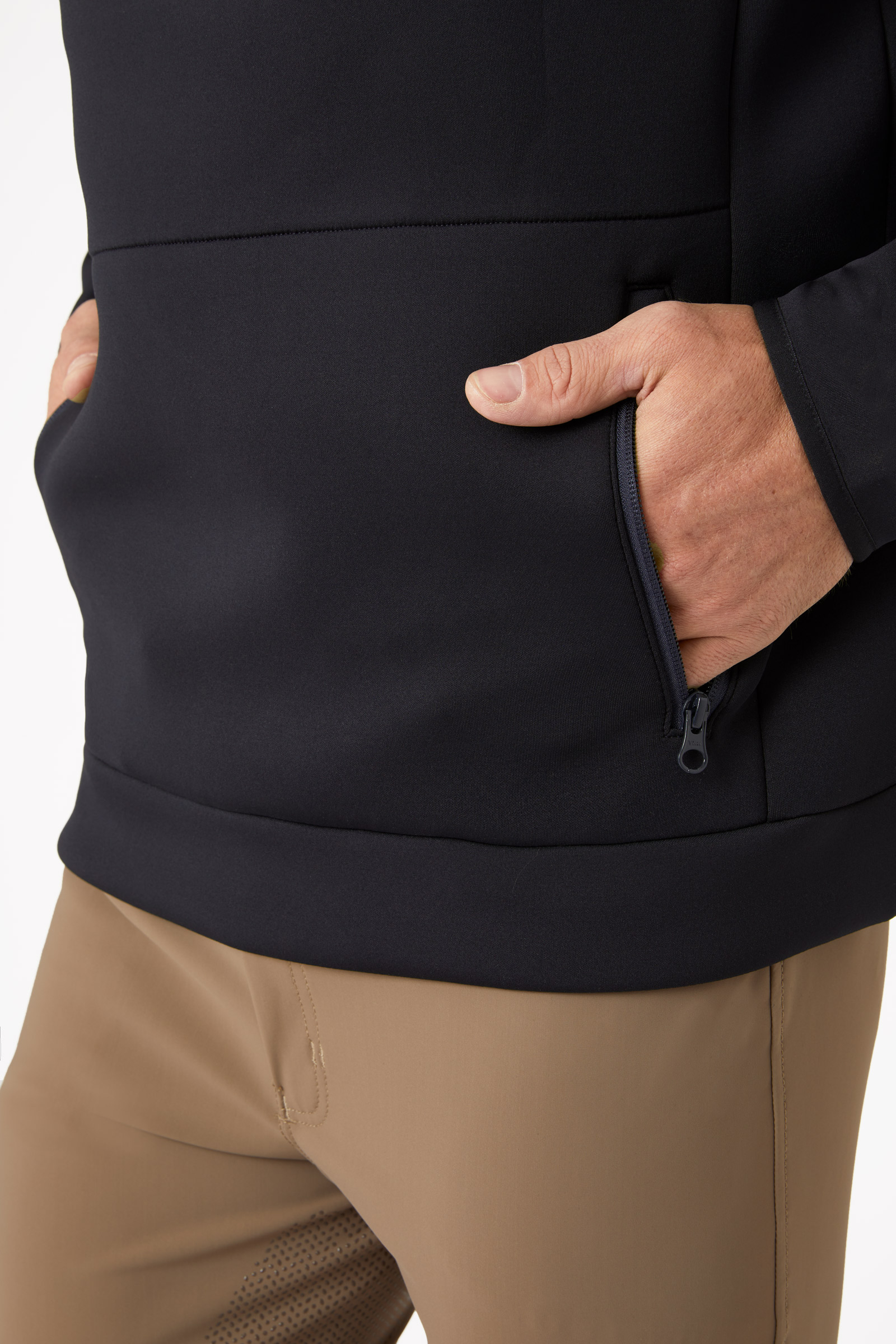 B Vertigo Nicolas miesten toiminnallinen treenipaita vetoketjullisilla taskuilla