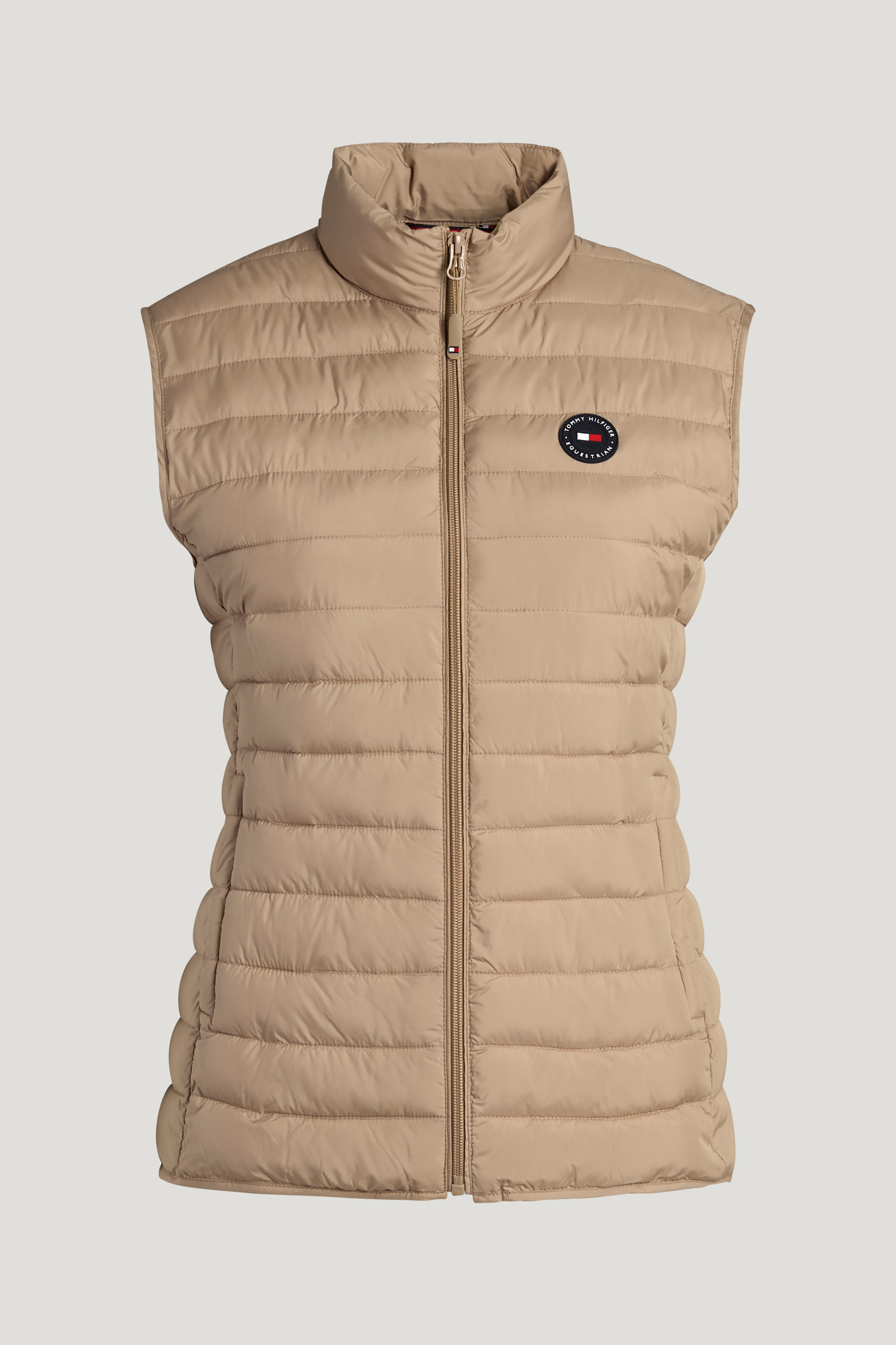 Beige Tommy Hilfiger Equestrian Serano naisten topattu liivi