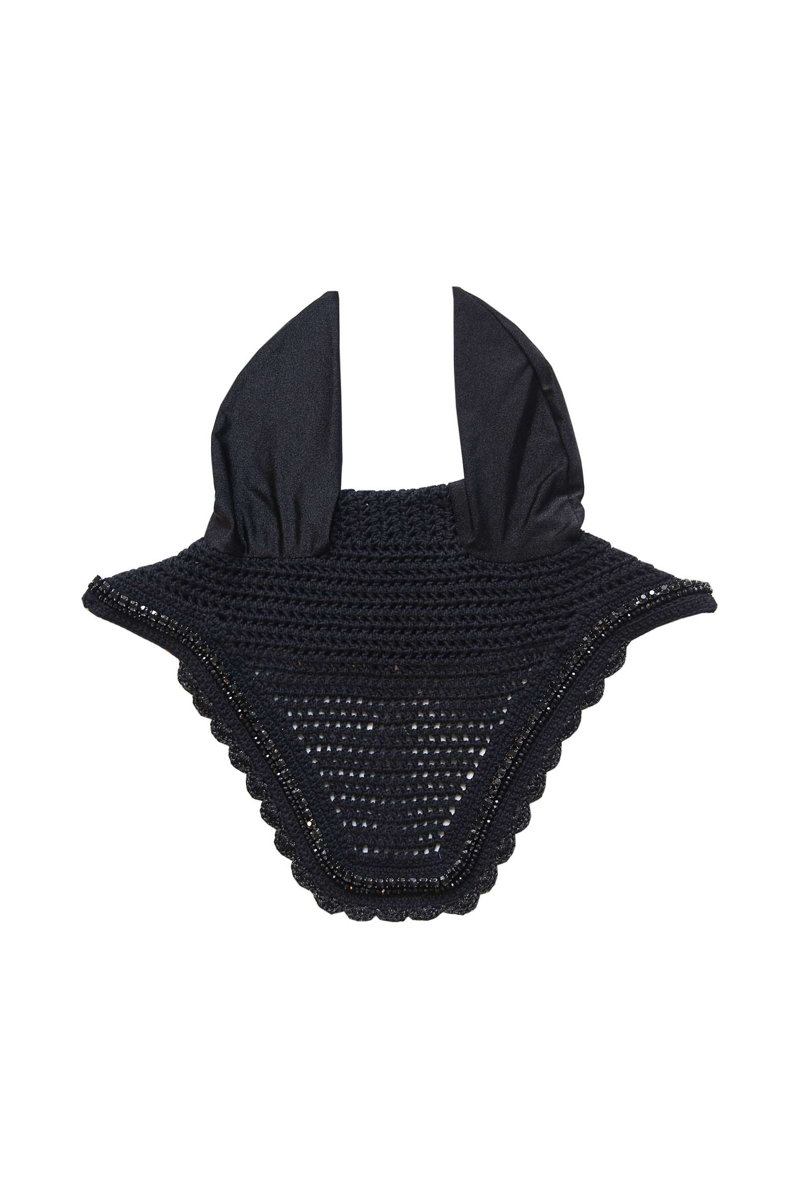 Kentucky Horsewear Wellington äänetön korvahuppu timanteilla ja helmillä