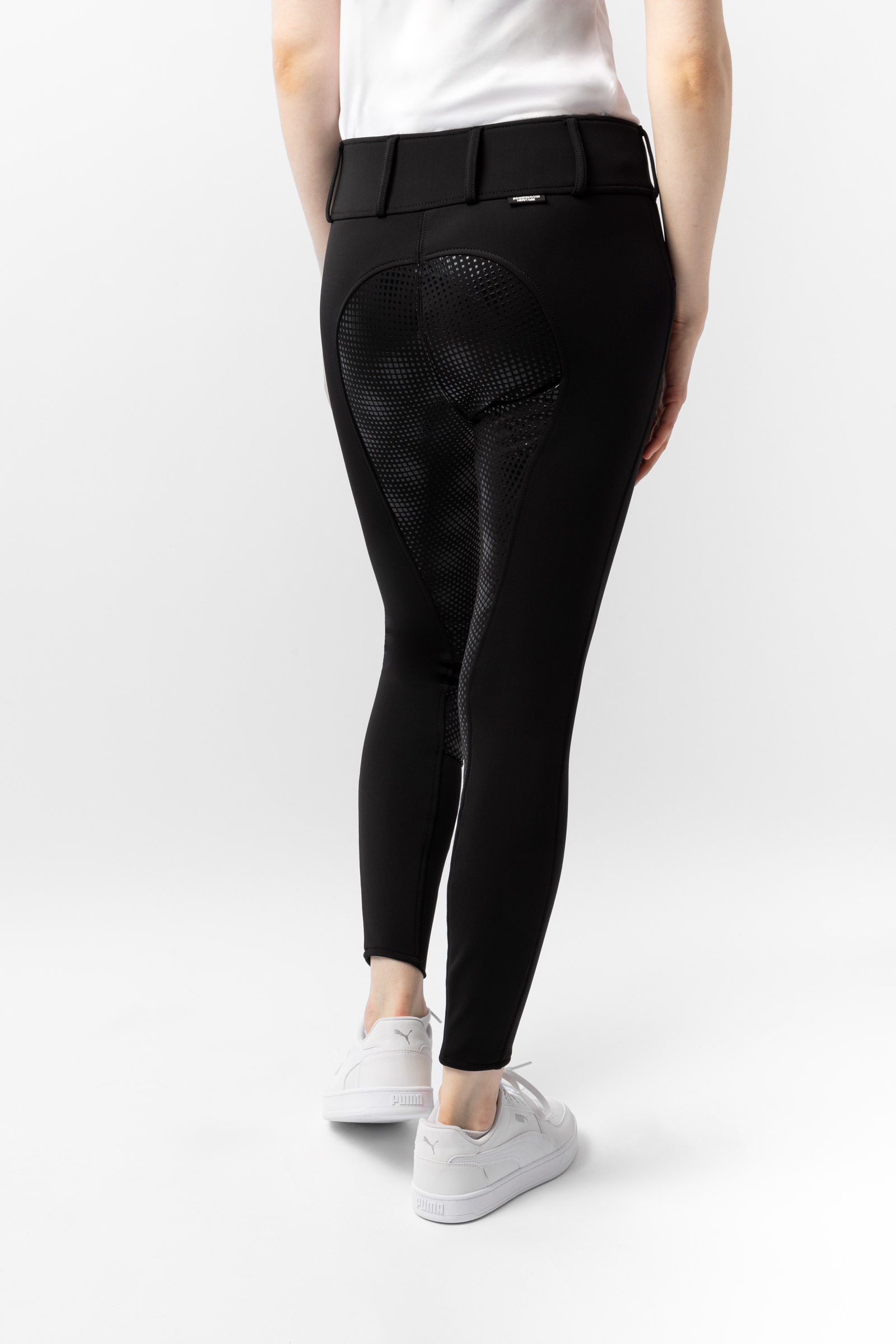 Horze Grand Prix Thermo Softshell -naisten silikonipainatetut kokopaikkaiset ratsastushousut