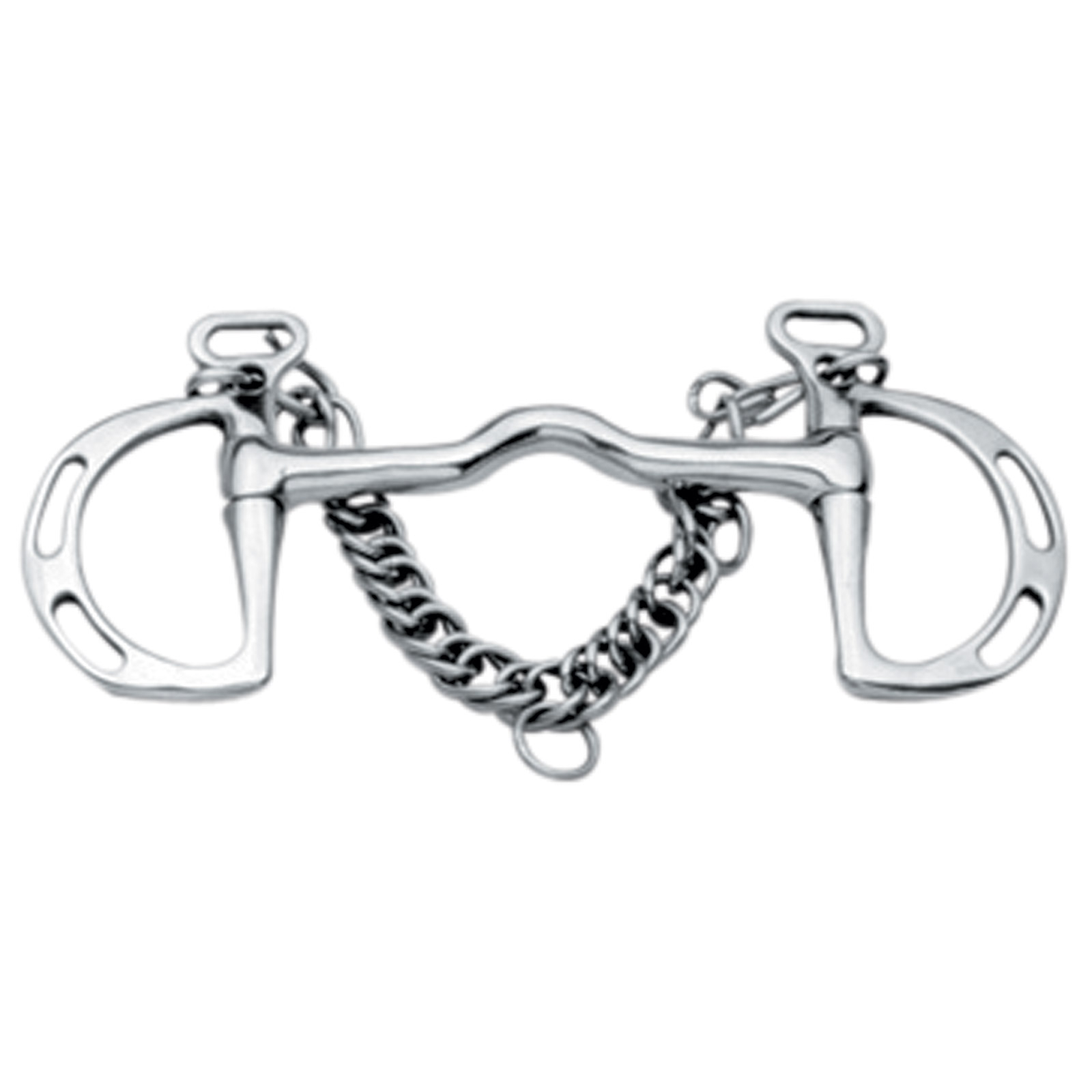 Korsteel Stainless Steel Cambridge Slotted Ring kimblewick-kuolain