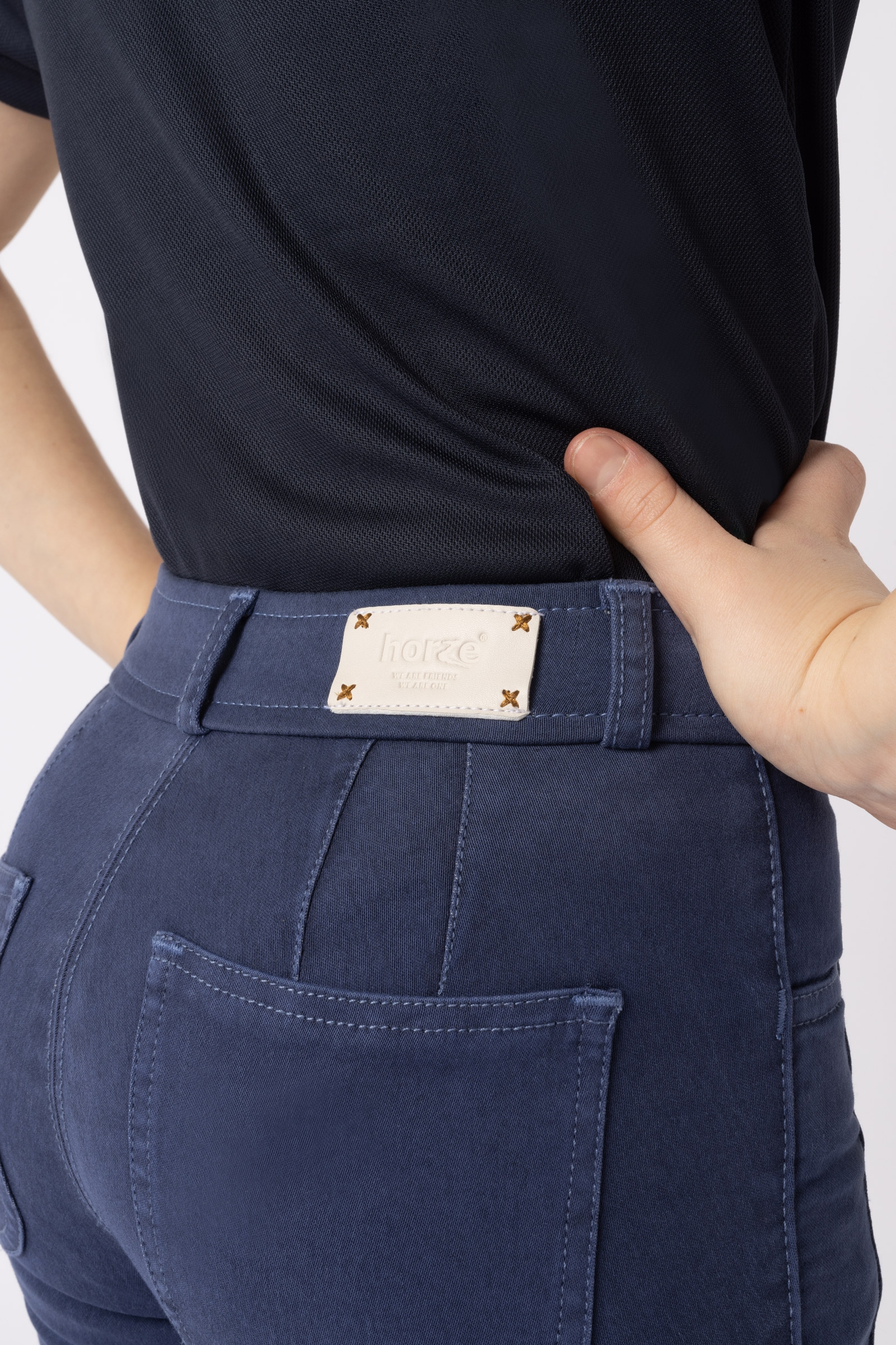 Horze Suki lasten ratsastushousut polvipaikoilla